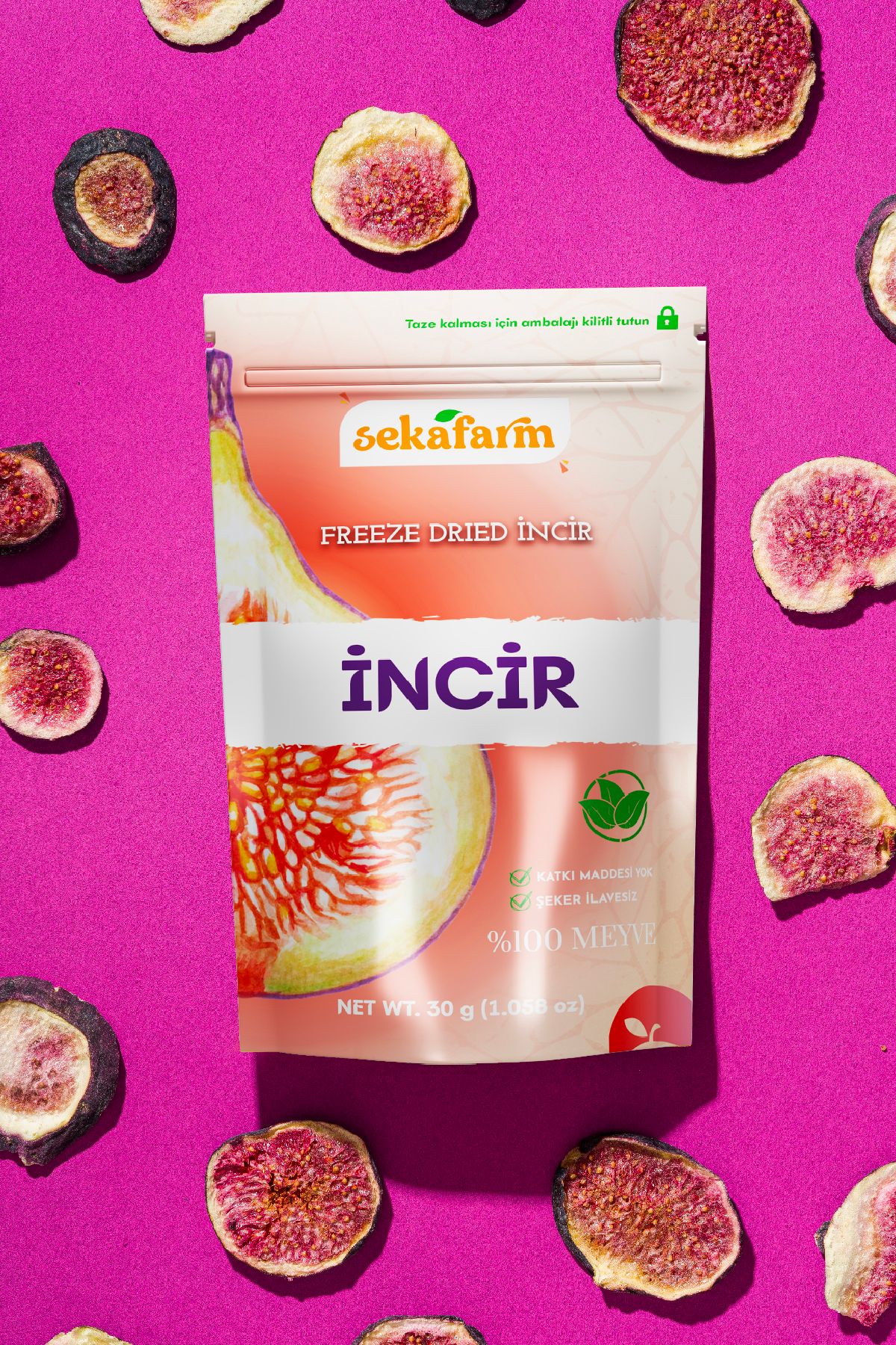 Dondurularak Kurutulmuş İncir 30 Gr