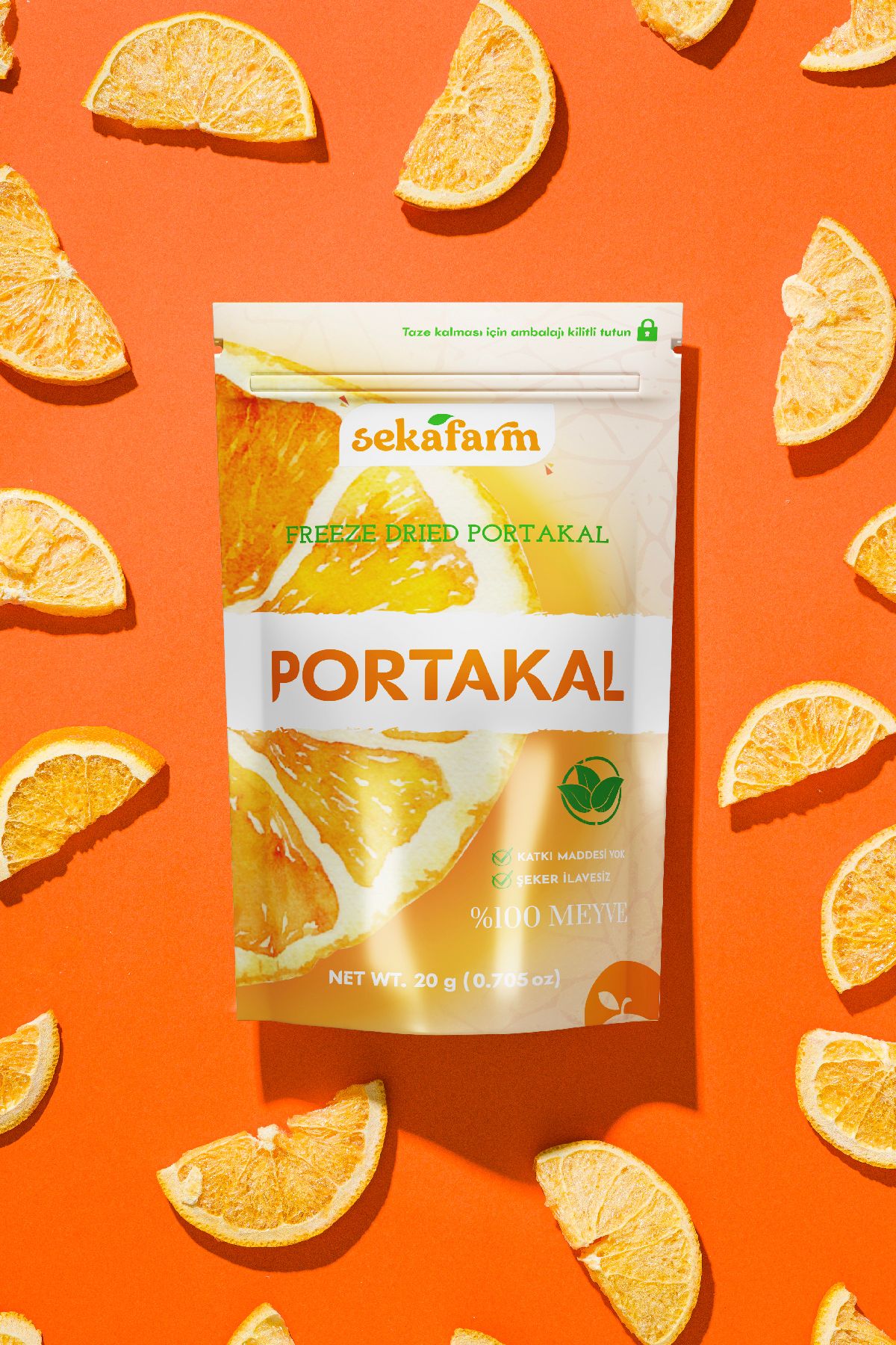 Dondurularak Kurutulmuş Portakal 20 Gr