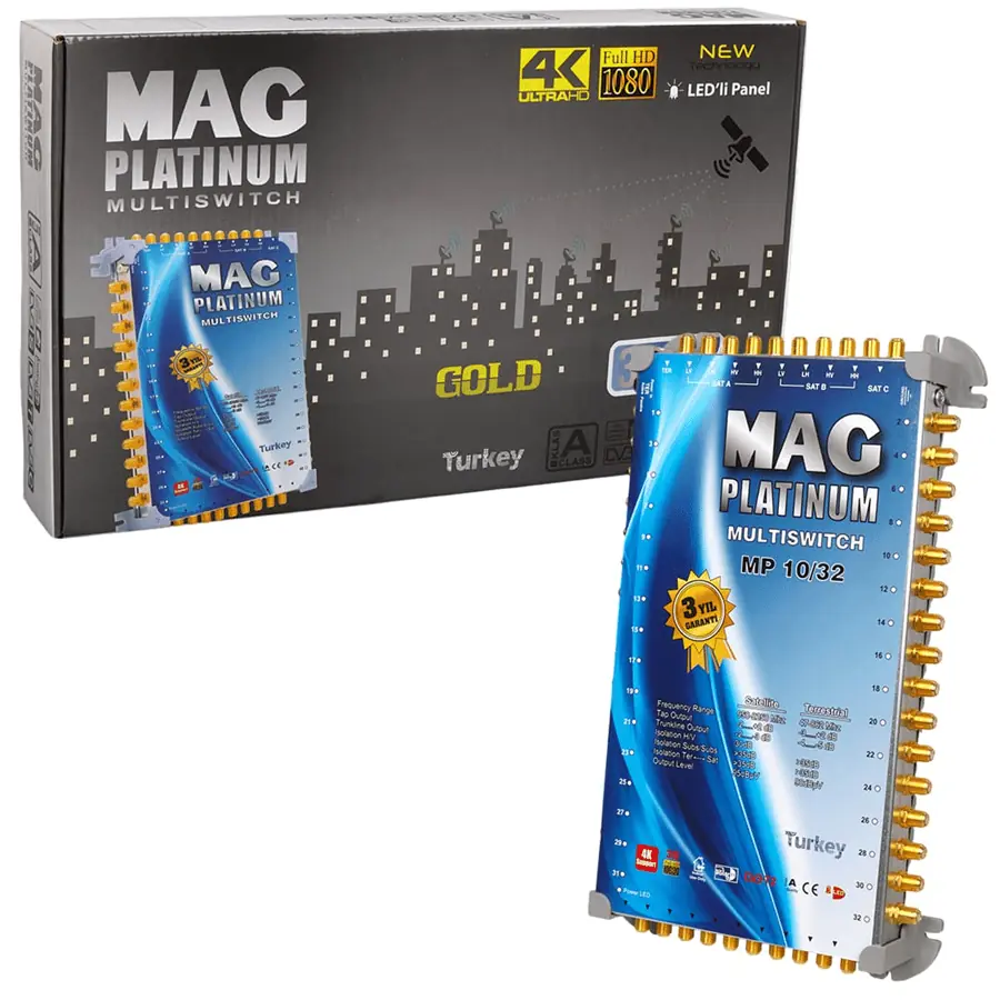 MAG Platinum MP 1032 Multiswitch - 10 Giriş 32 Çıkışlı Merkezi