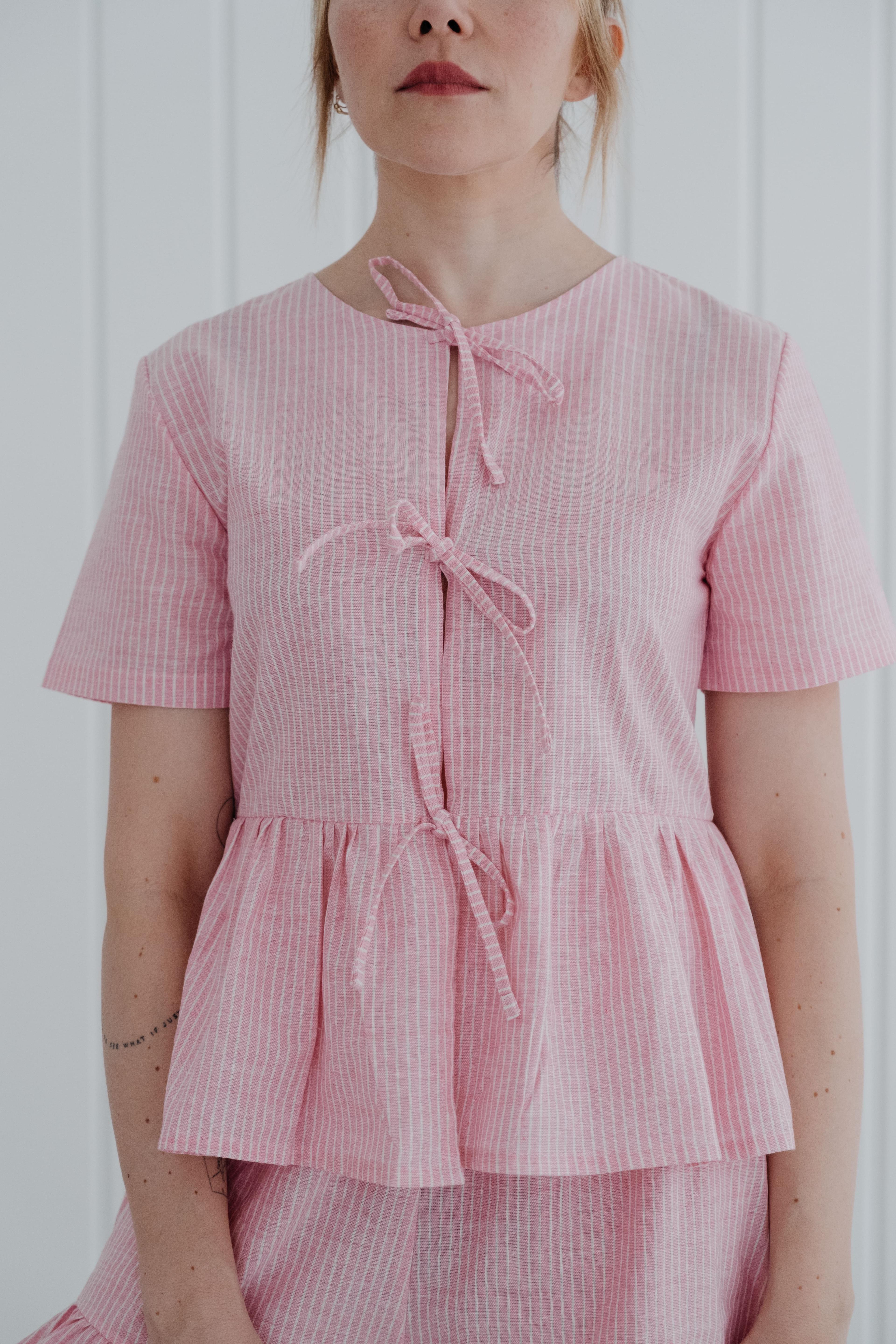 Bows in Pink Pijama Üstü