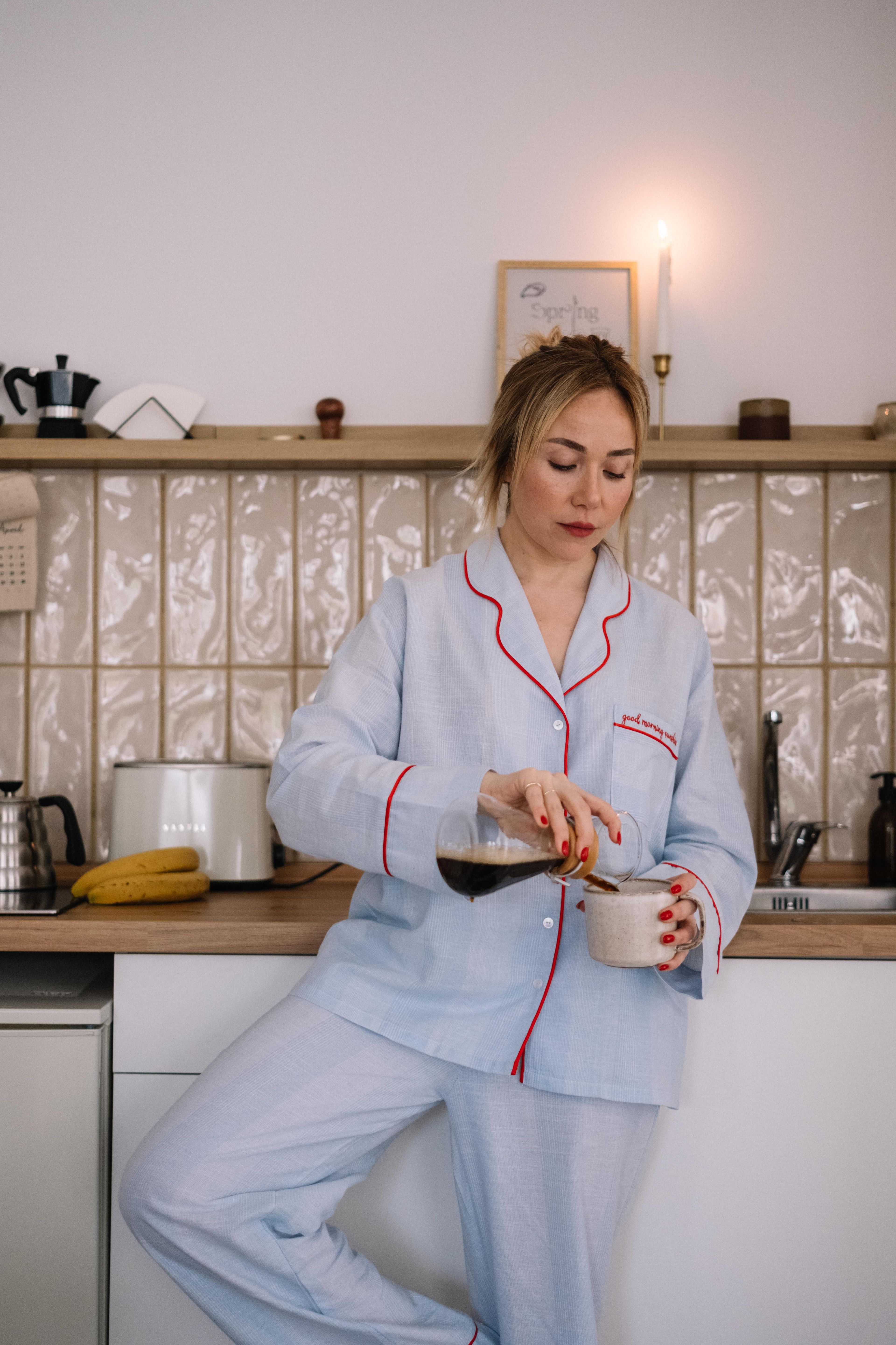 Sunday Uzun Kollu Pijama Üstü