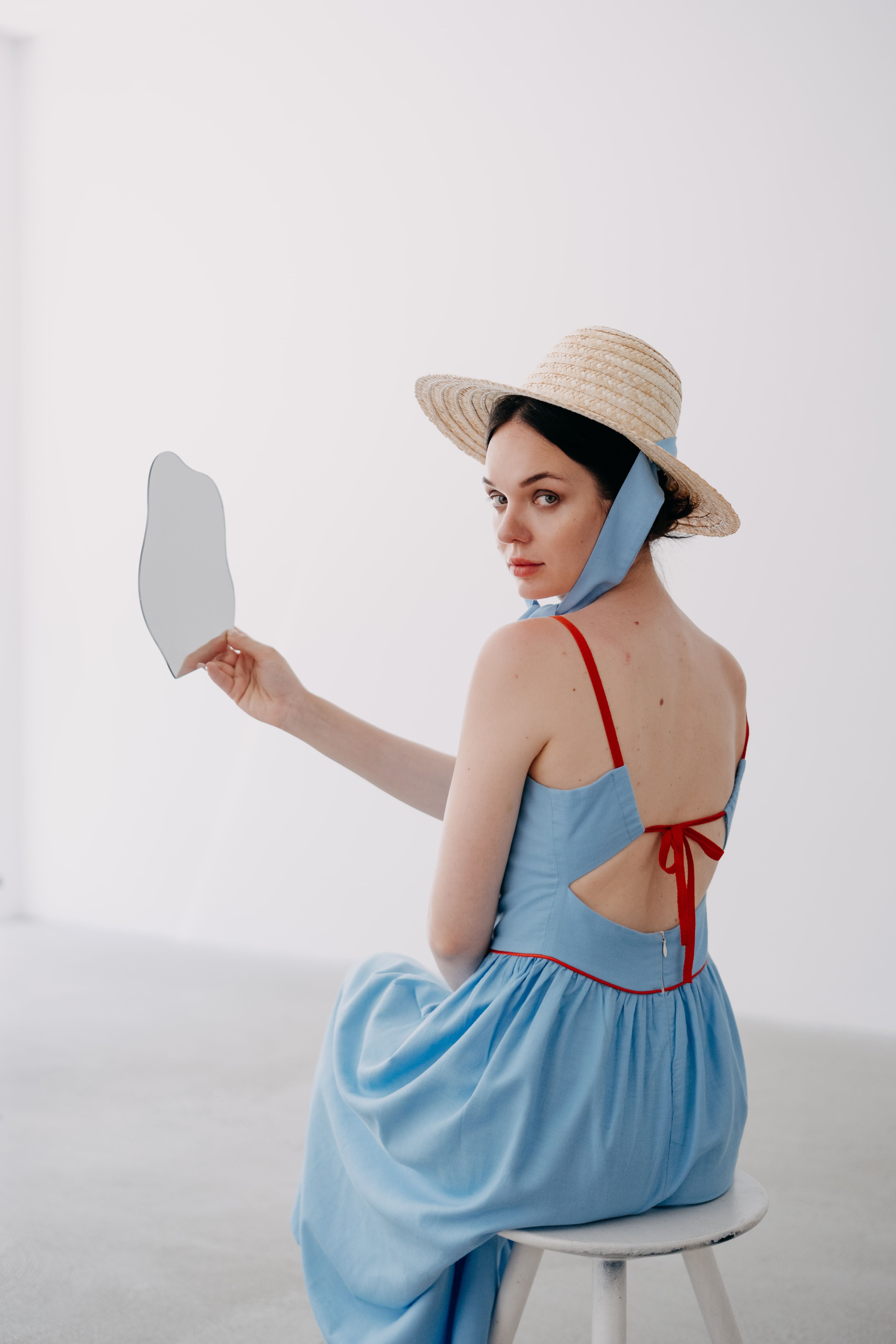 Rose Elbise + Summer Blue Şapka