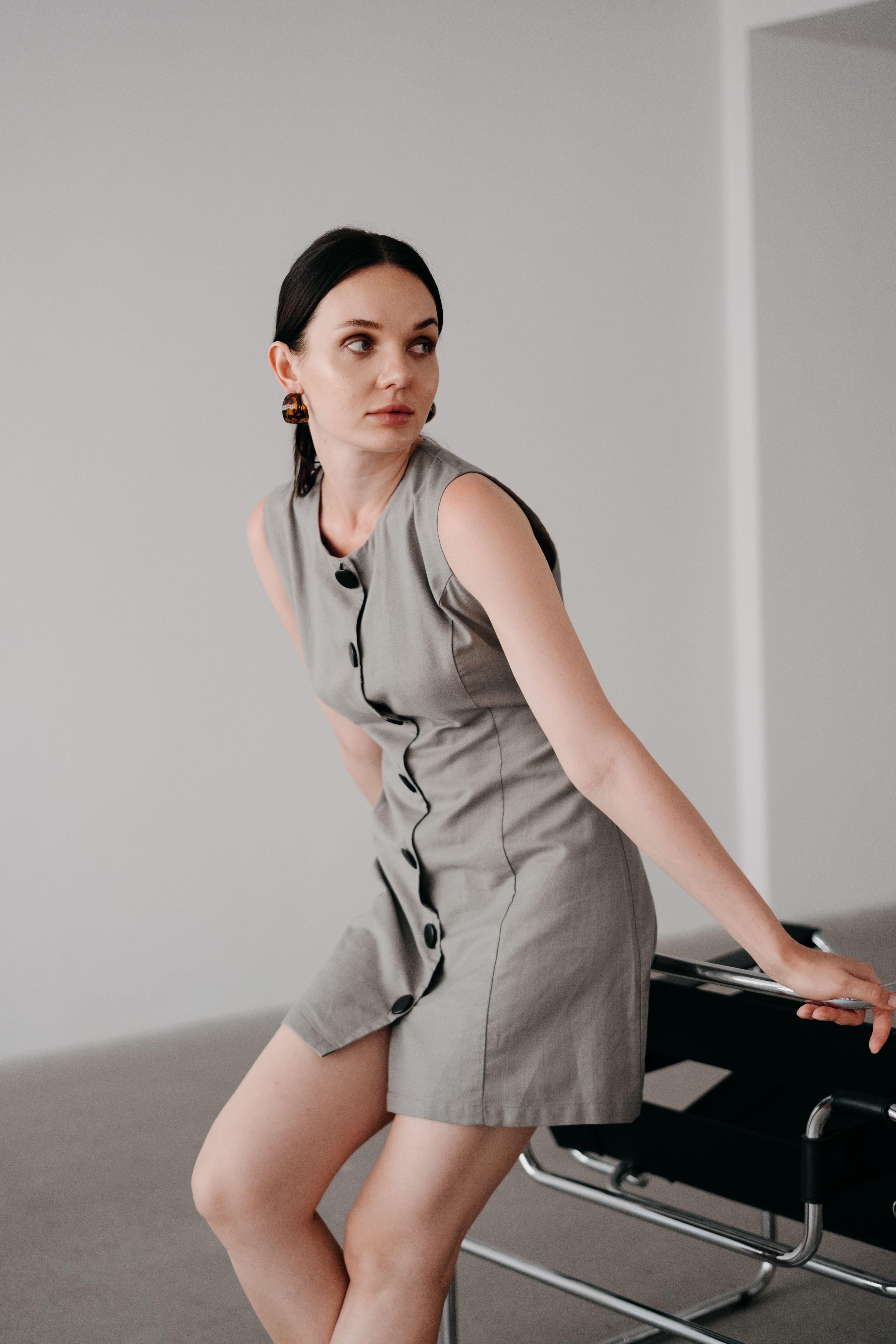 Chloe Sage Yelek Elbise