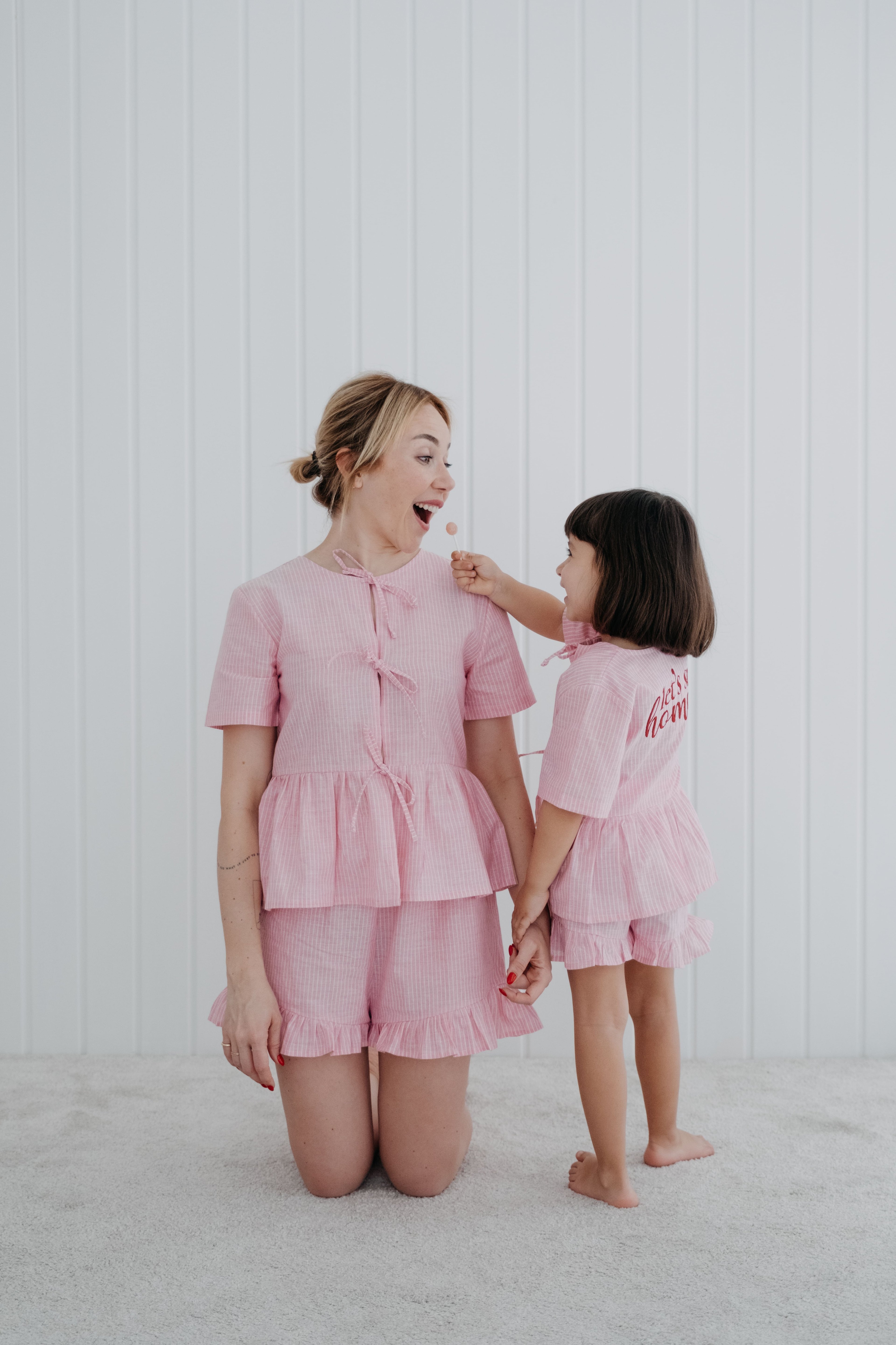 Bows in Pink Pijama Üstü