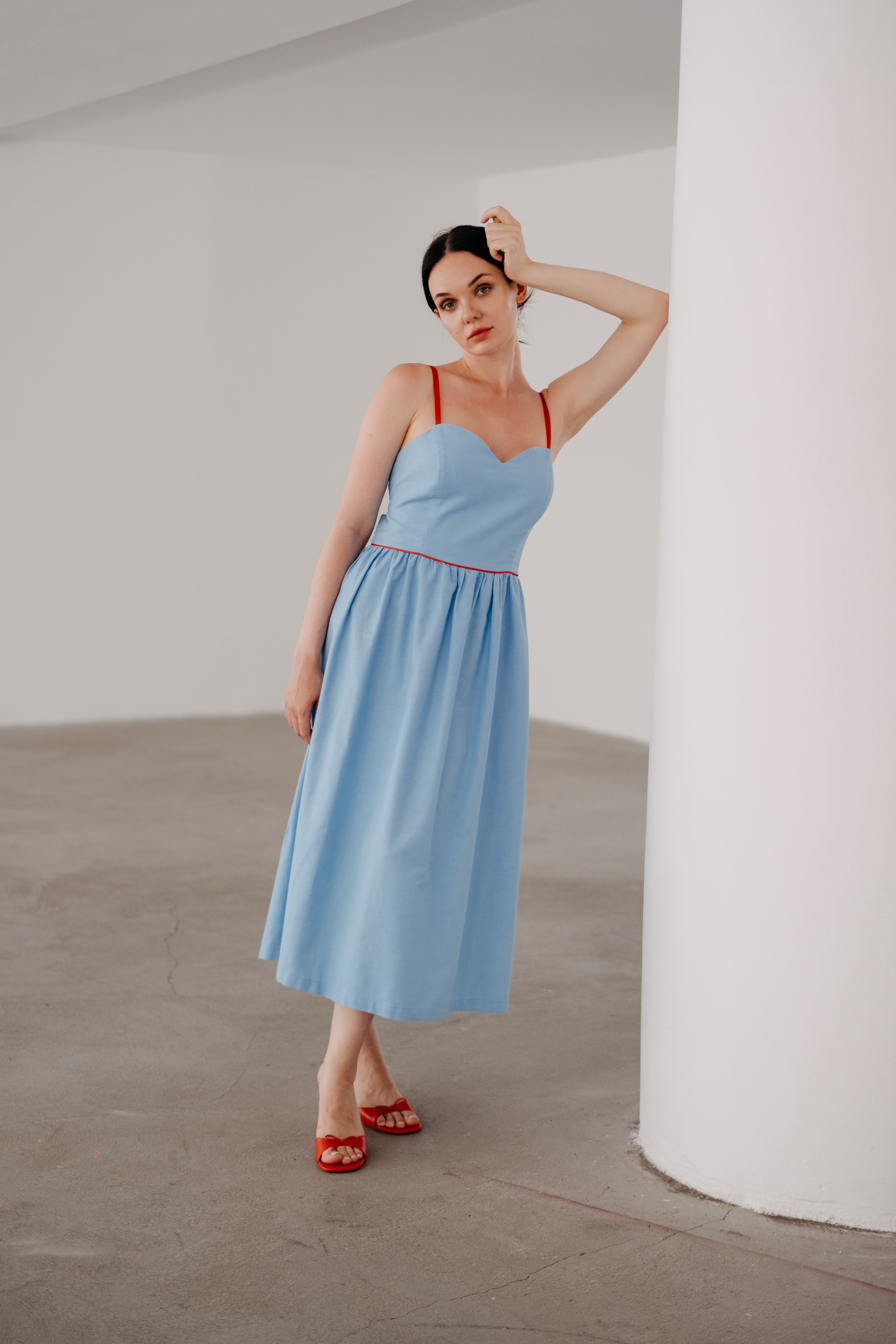 Rose Elbise + Summer Blue Şapka
