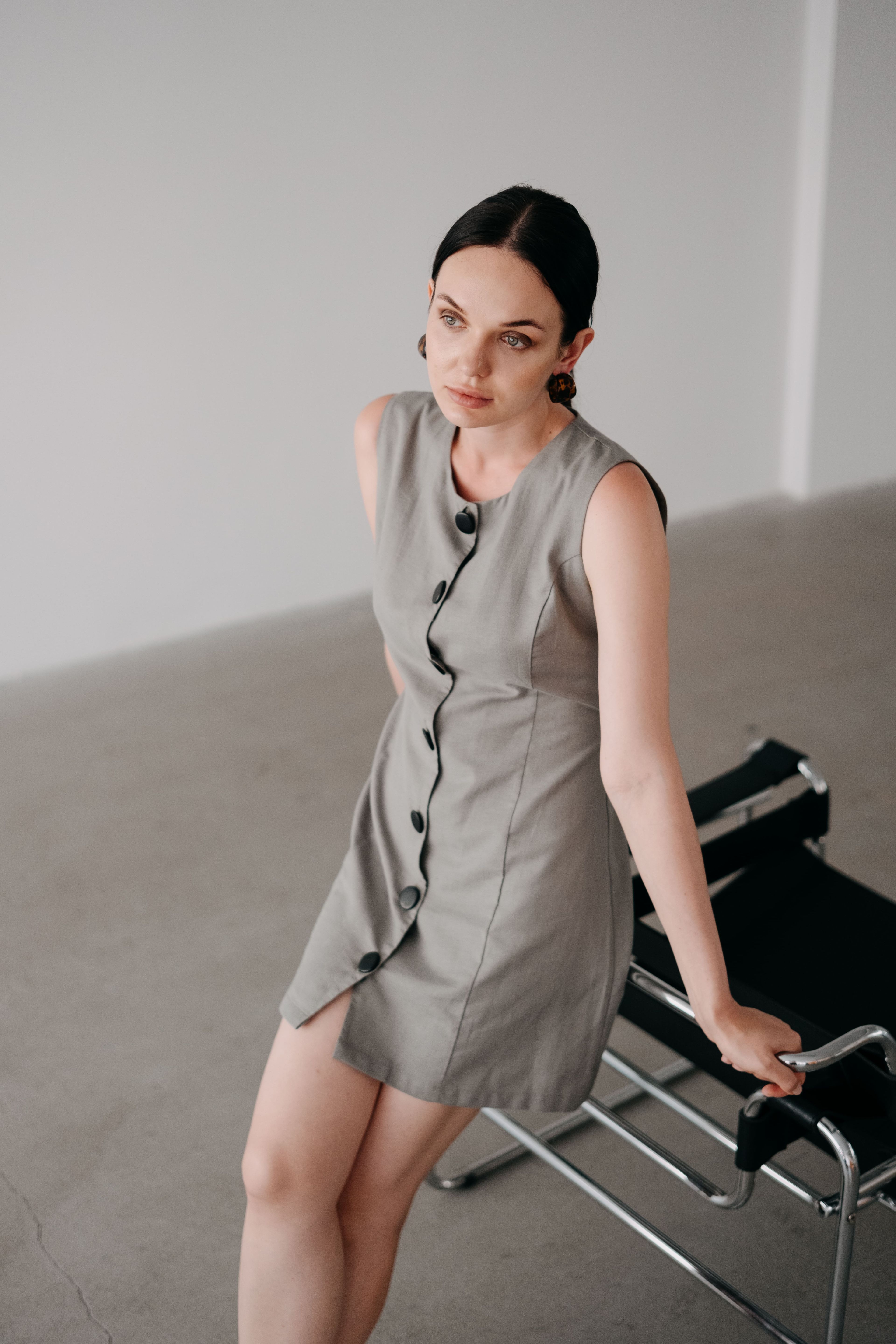 Chloe Sage Yelek Elbise