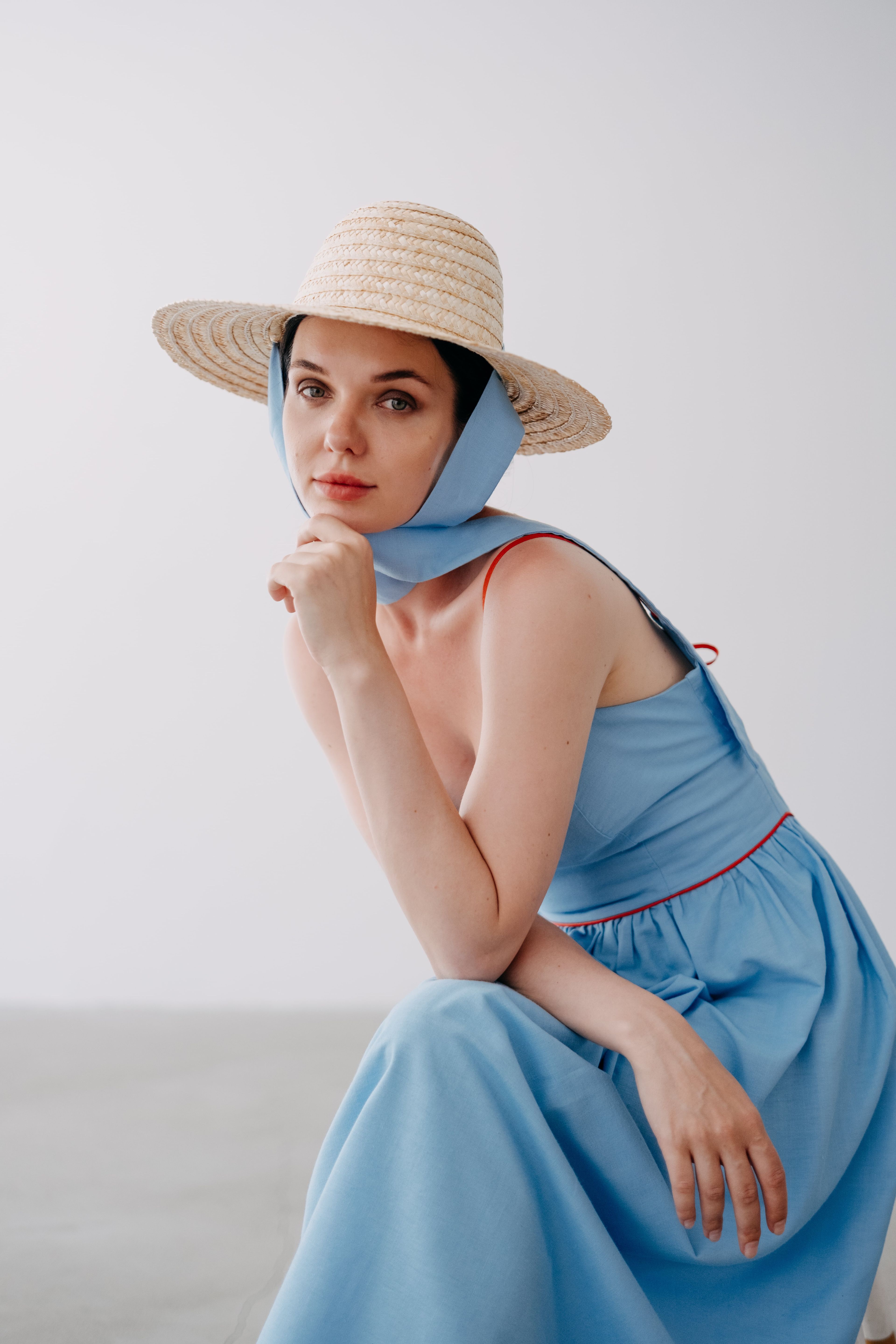 Rose Elbise + Summer Blue Şapka