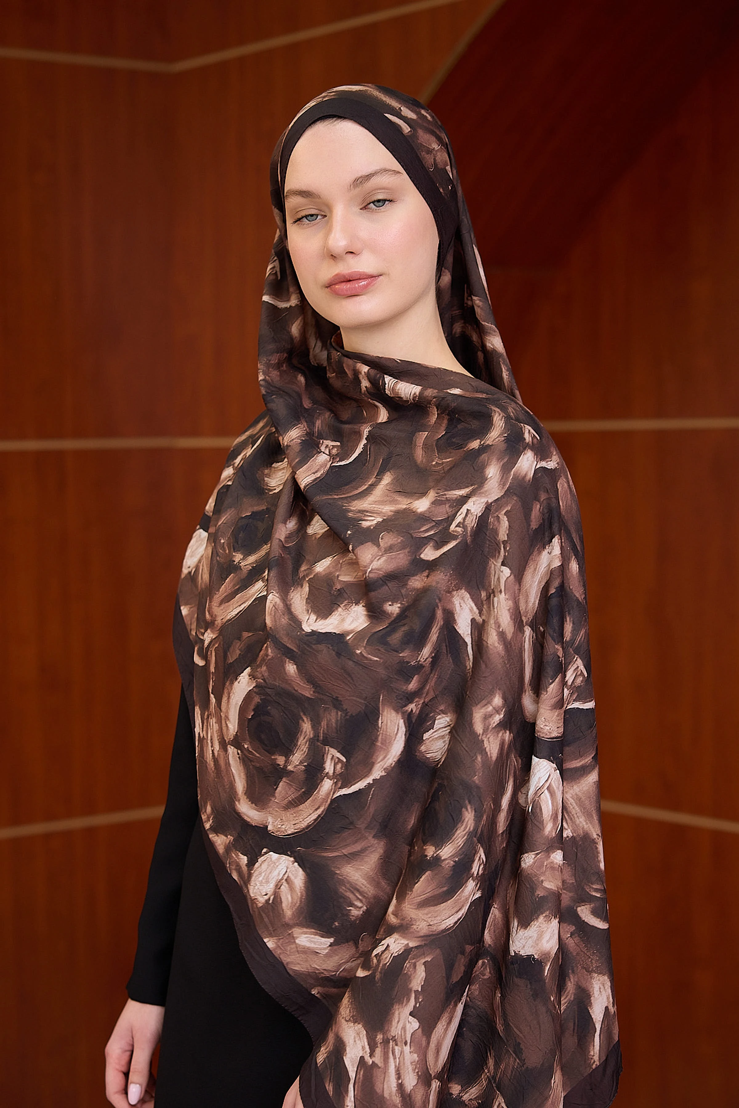 Bambu Kraş Şal 7019 - Acı Kahve