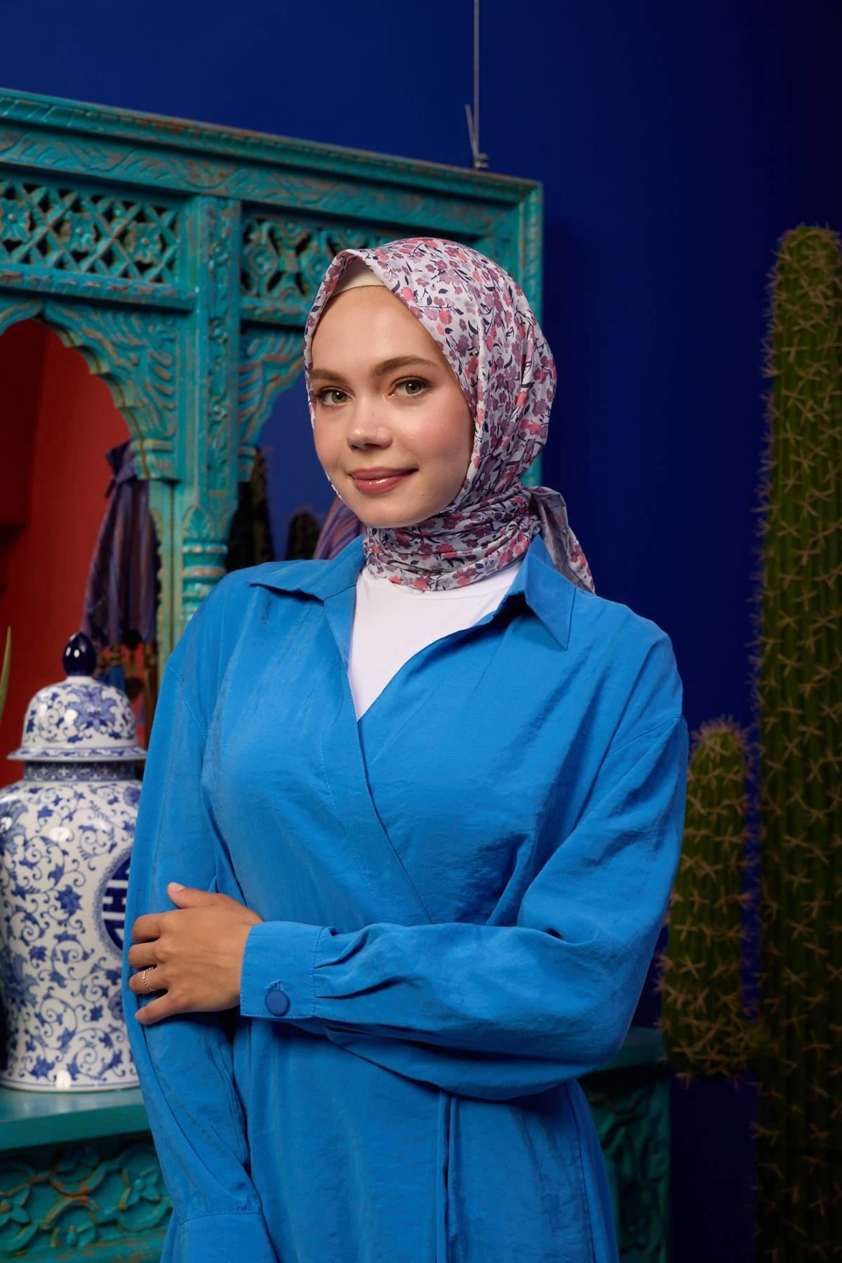 Marrakech Koleksiyon Soft Eşarp Karanfil Kırık Beyaz 1193-22