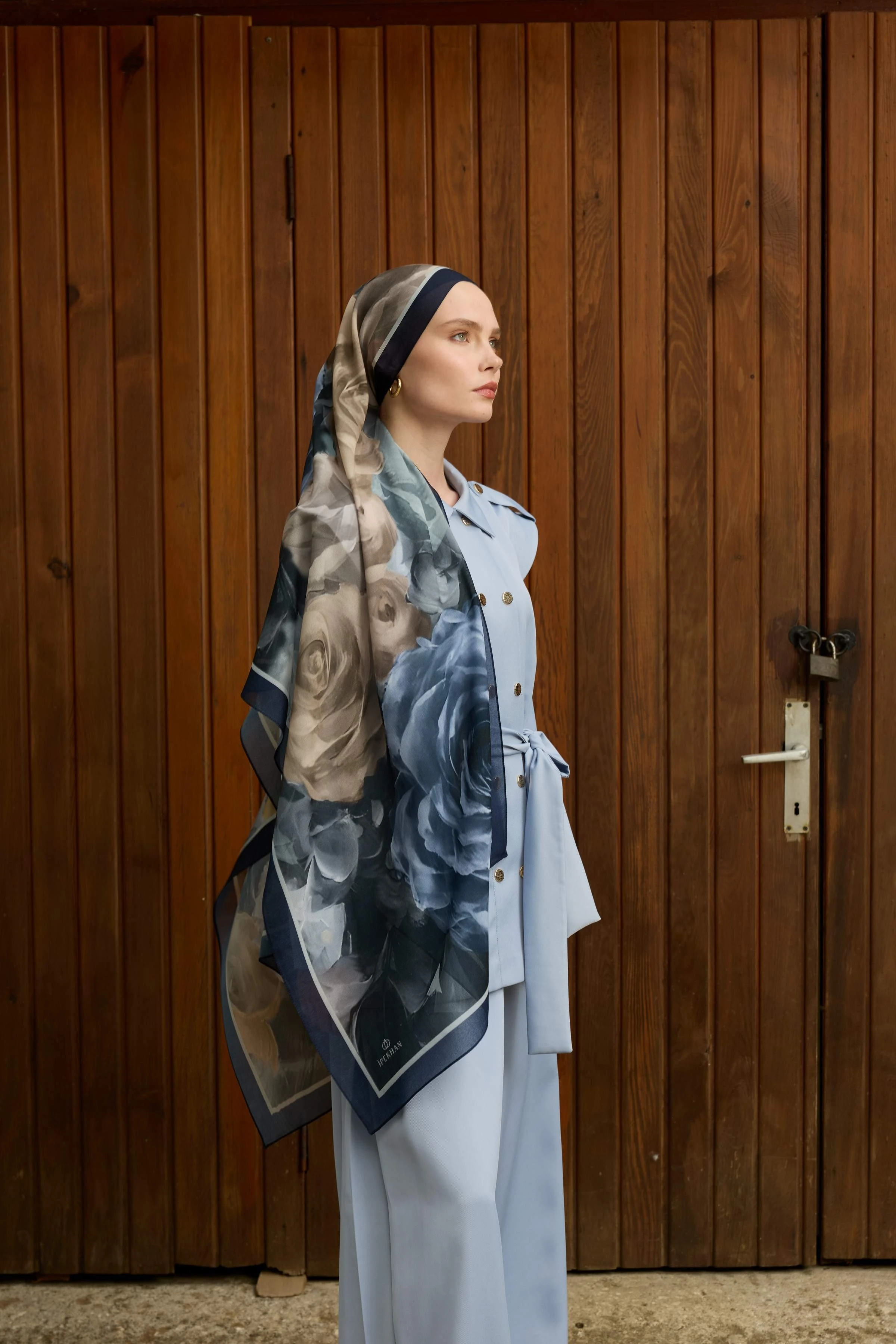 Winter Bloom Qupra Şal 30002 - Füme