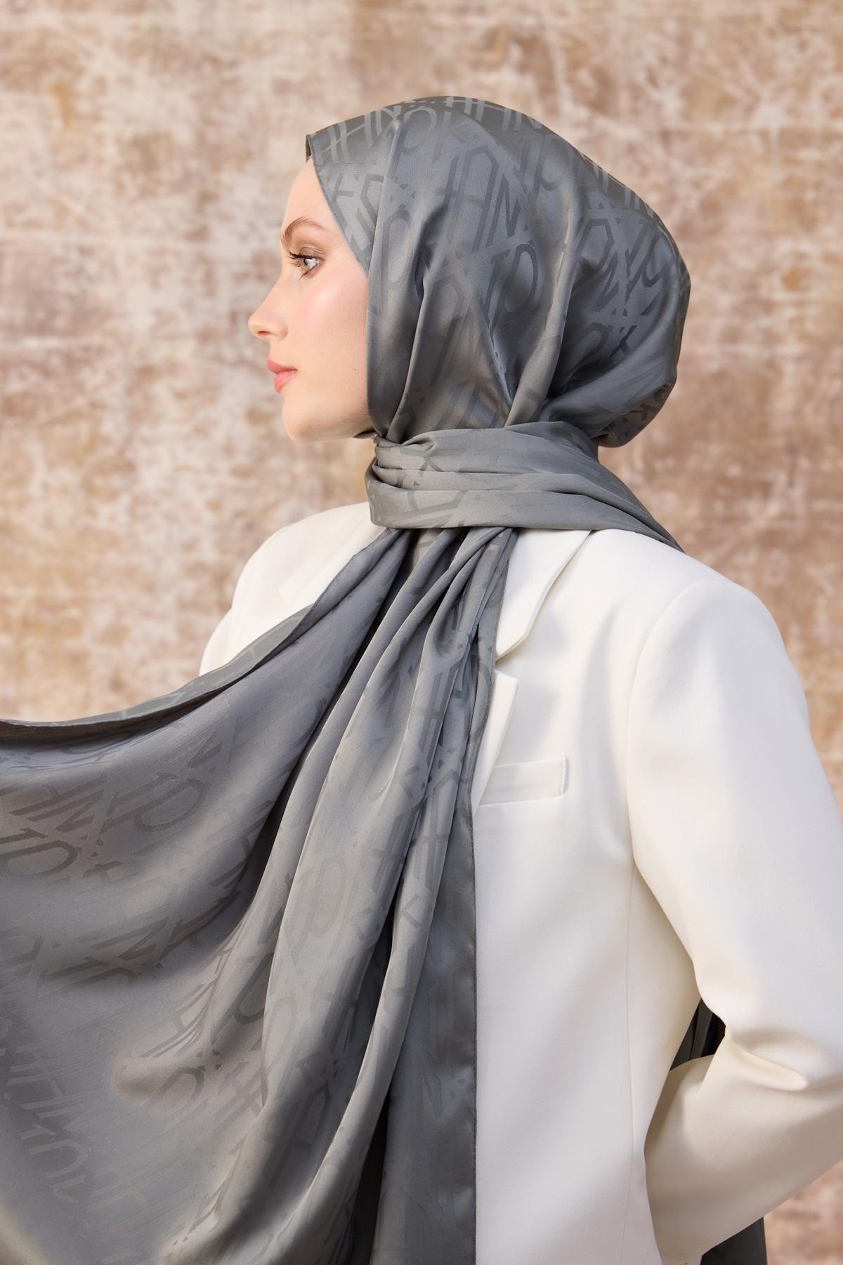 Fall Winter İpeksi Jakar Şal Yosun Yeşili 9020-21