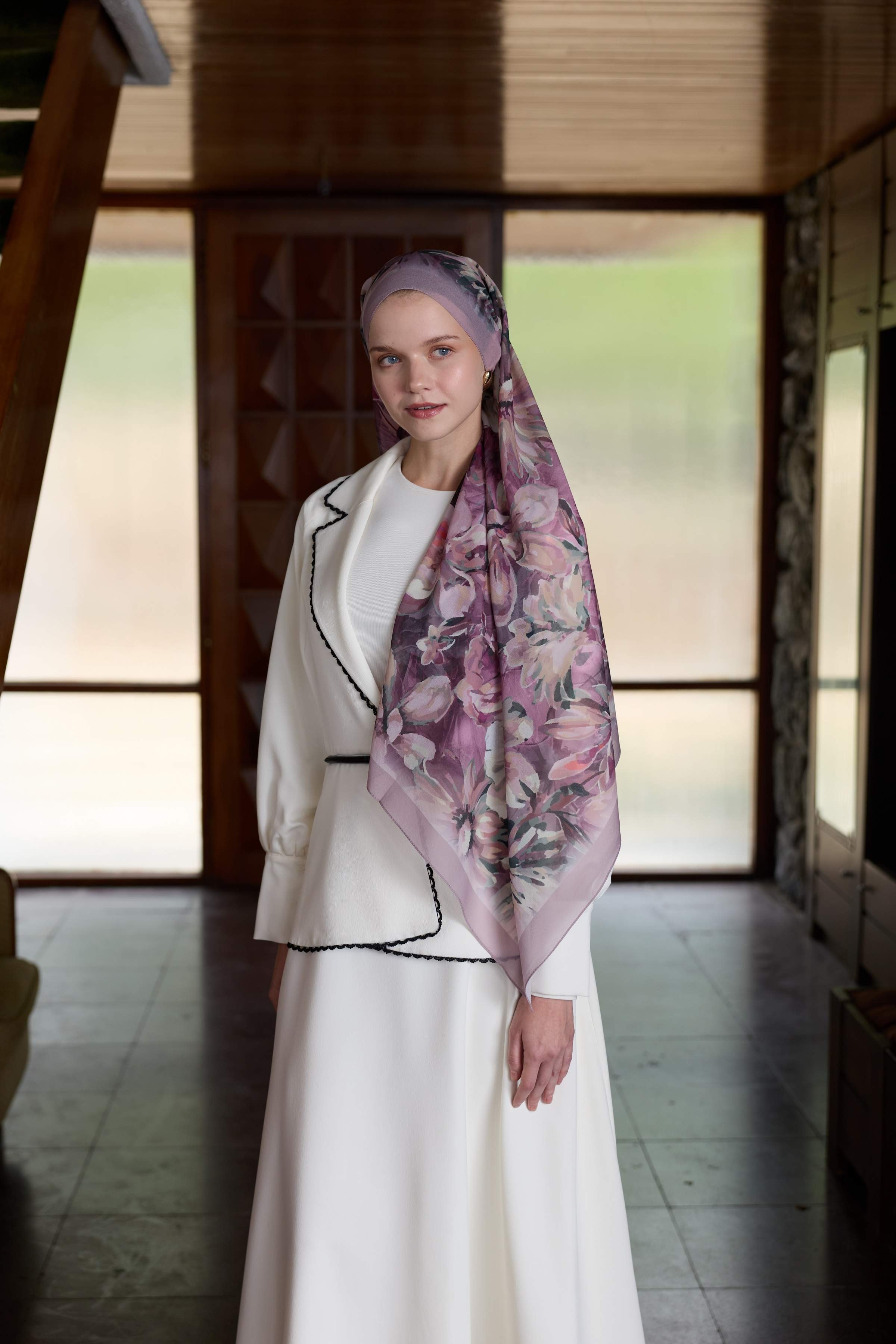 Winter Bloom Qupra Şal 30001 - Pudra Pembe