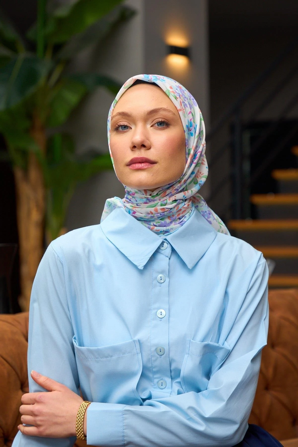 Harmony Collection Soft Eşarp Pudra Lila 1177-06