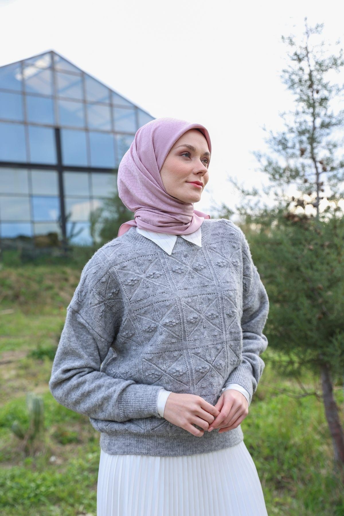 Celina Jakar Eşarp Soft Pembe 9902-17