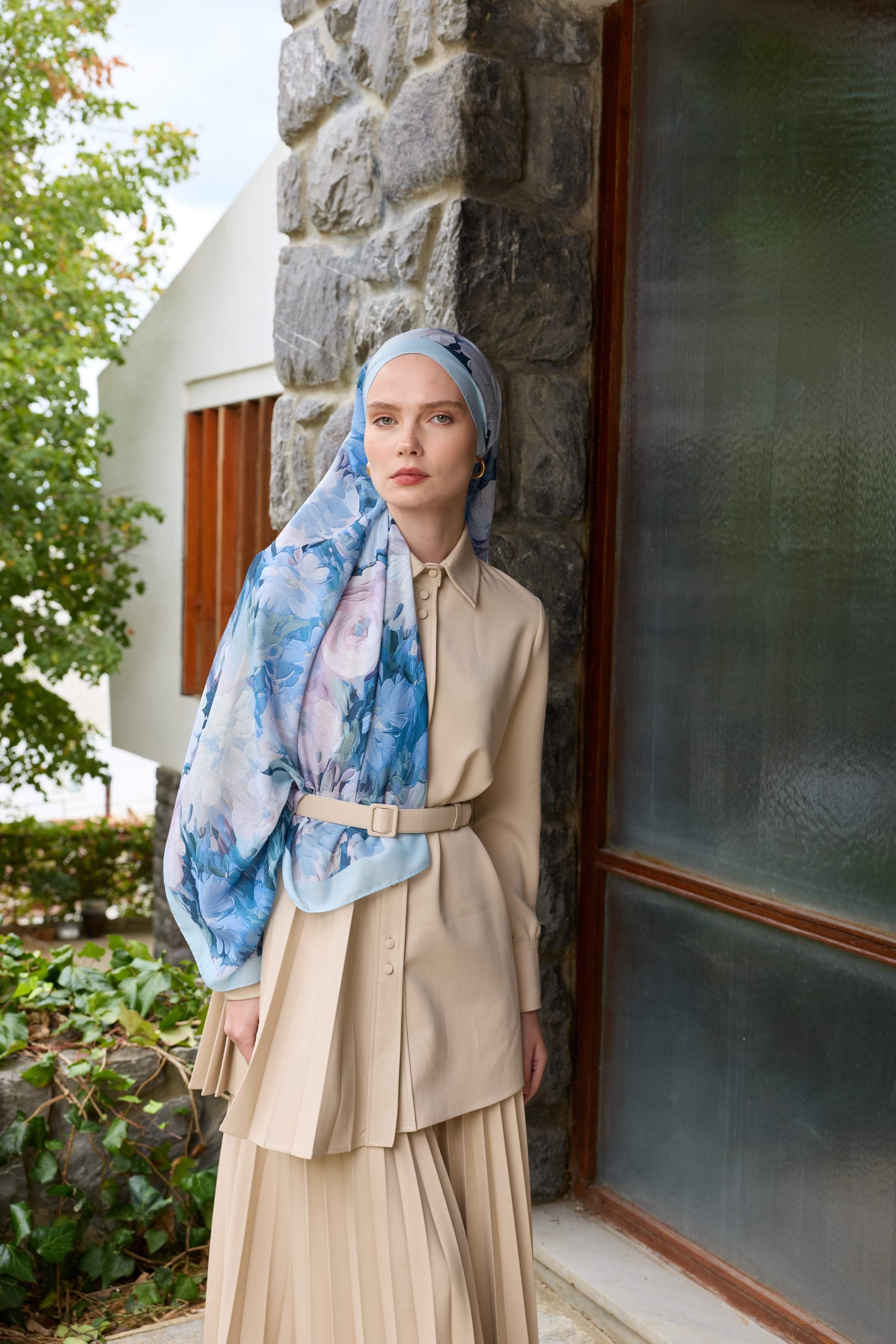 Winter Bloom Soft Şal 3069-10099 - Bebek Mavi