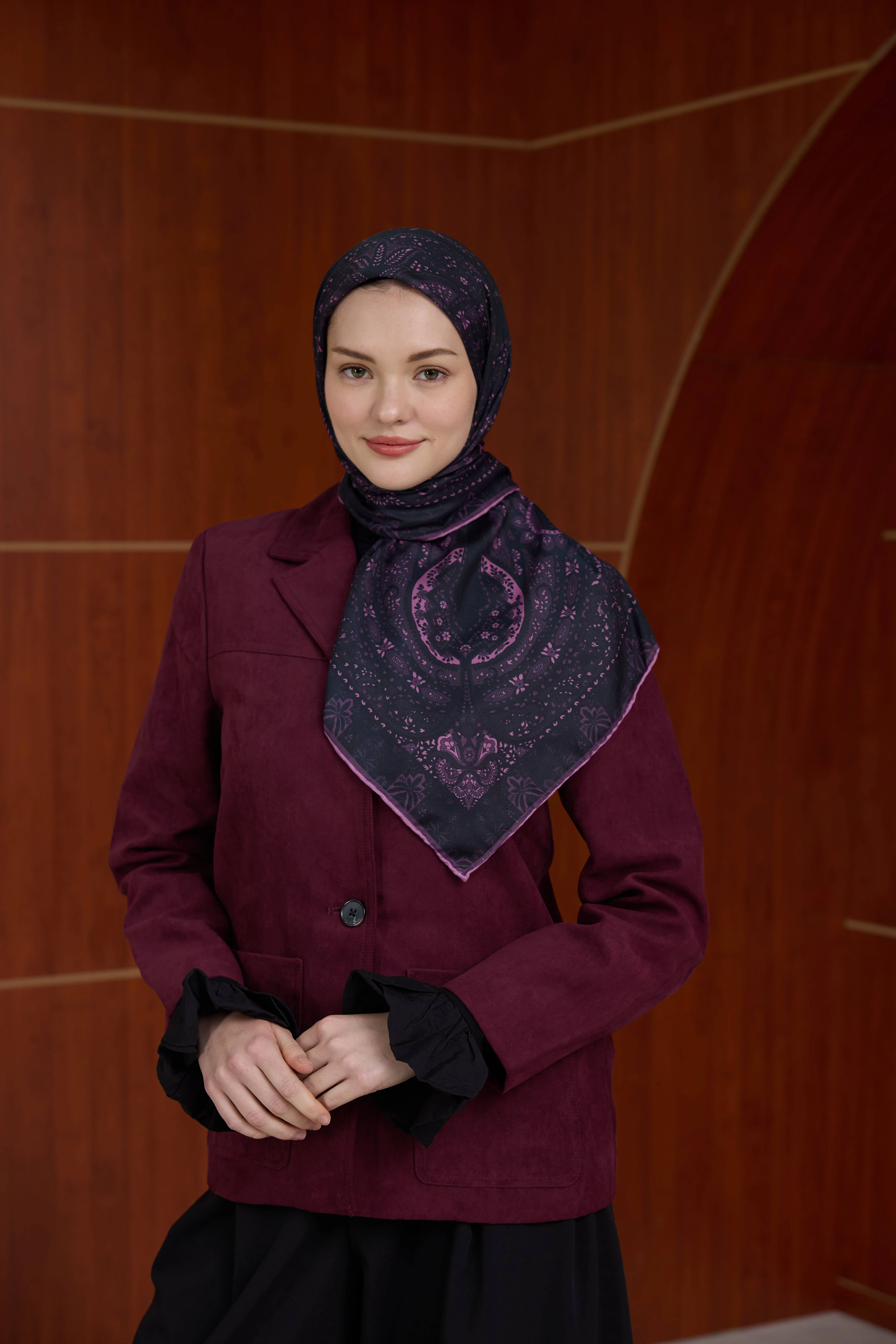 Winter Bloom Soft Eşarp 1241 - Açık Pembe