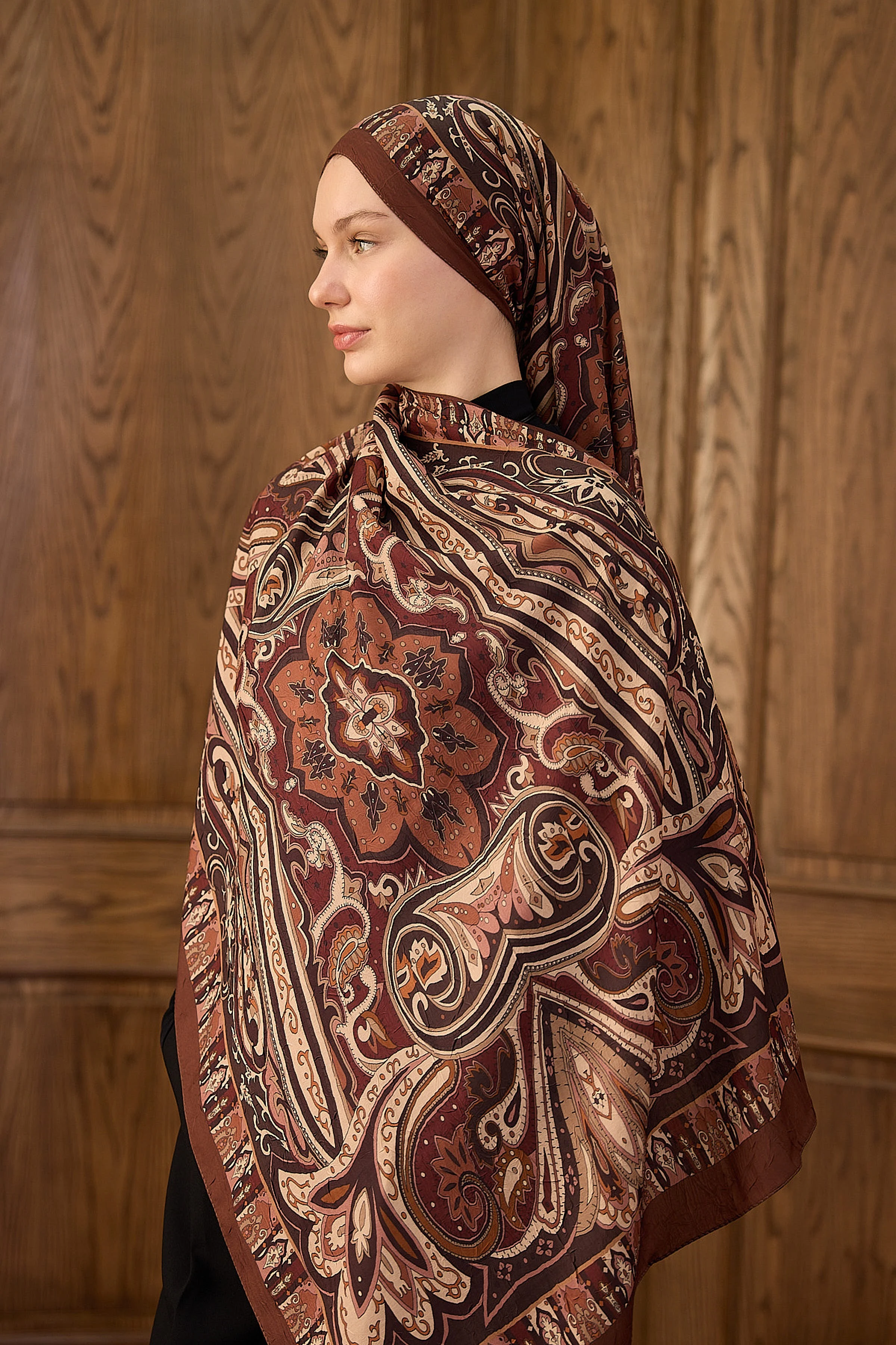 Bambu Kraş Şal 7002 - Bakır