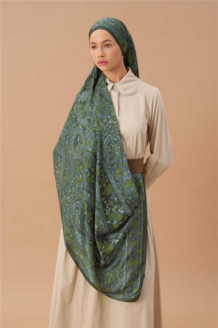 Jardin Secret Collection Hint Vual İpek Şal 5011-09