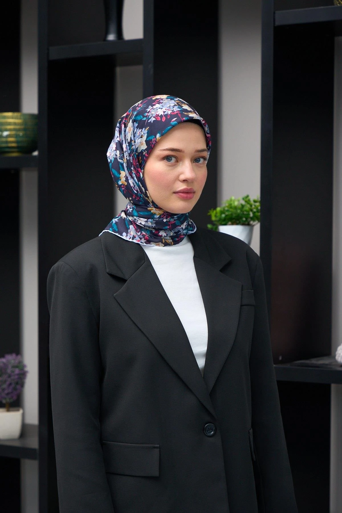 Harmony Collection Soft Eşarp Lacivert 1177-02