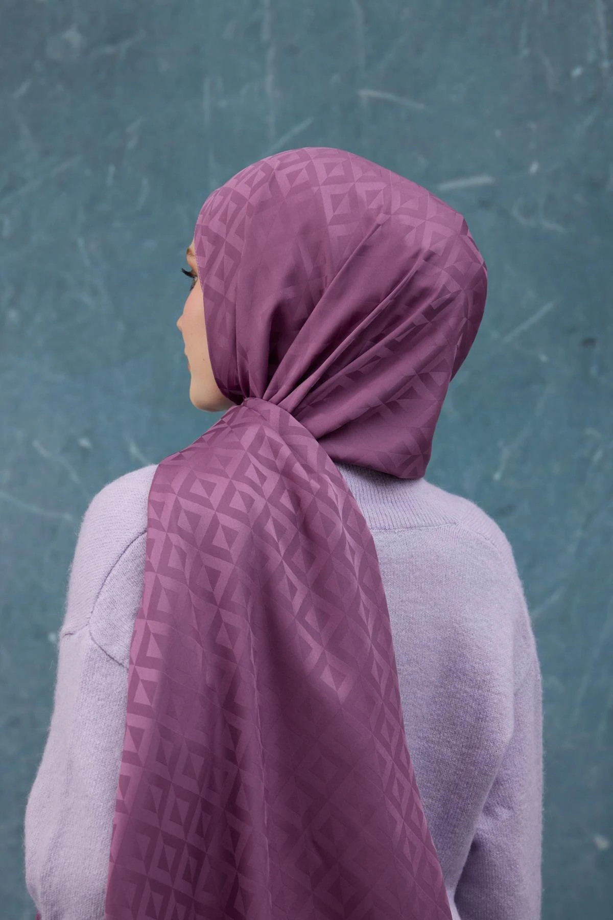 Fall Winter İpeksi Jakar Şal Leylak 9019-19