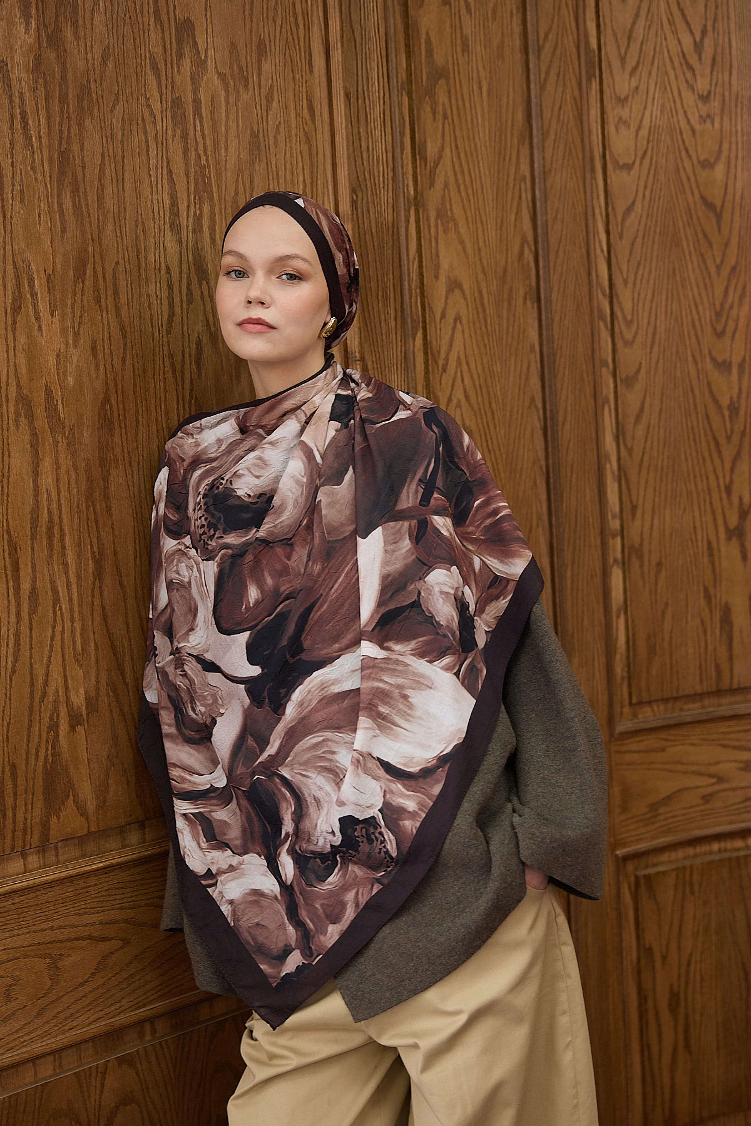 Bambu Kraş Şal 7006 - Acı Kahve