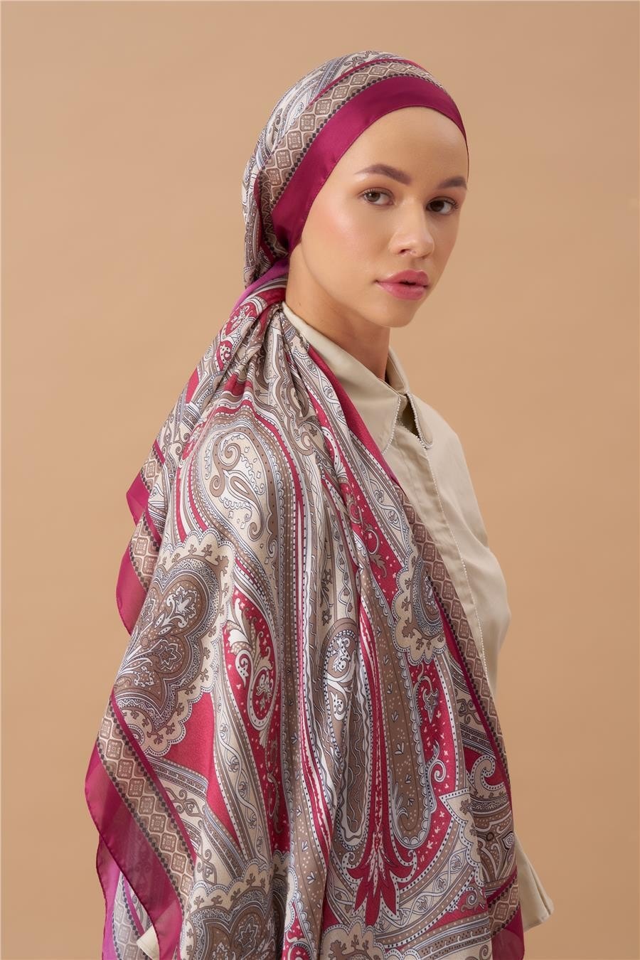 Jardin Secret Collection Hint Vual İpek Şal 5012-05