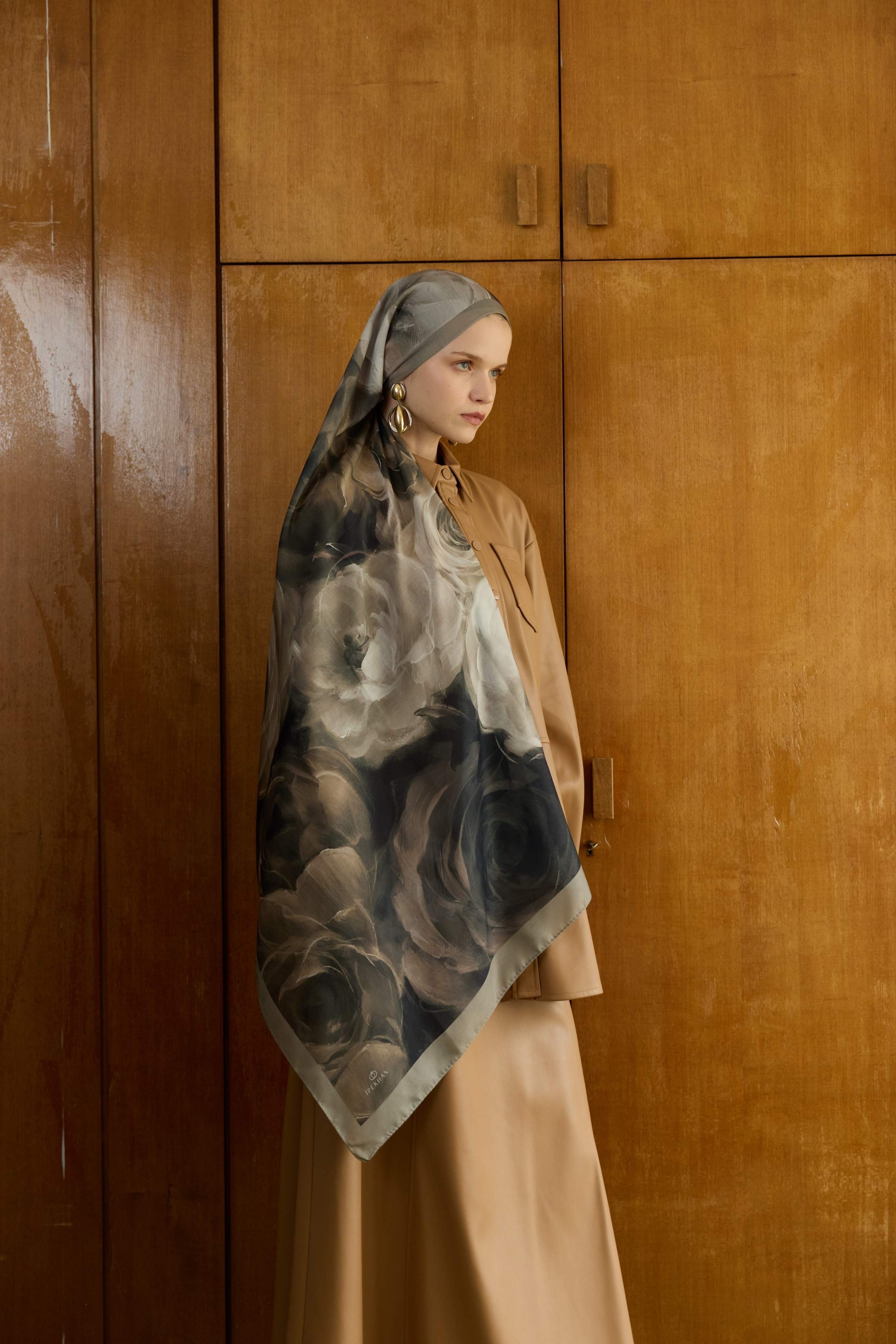 Winter Bloom Soft Şal 3068-10097 - Cappucino