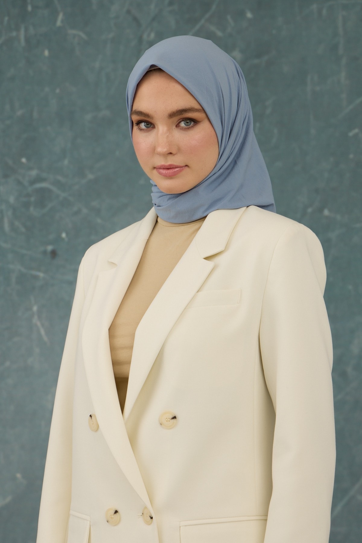 Taş Rengi Comfy Yok Eşarp - 10001-25