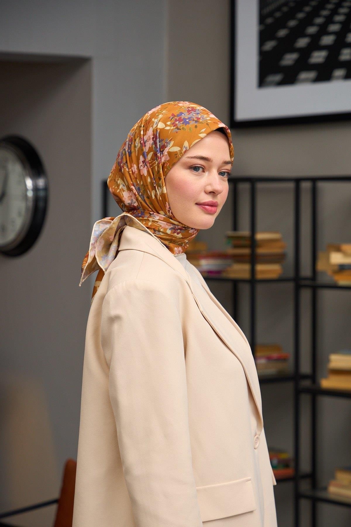 Harmony Collection Soft Eşarp Koyu Gold 1177-05