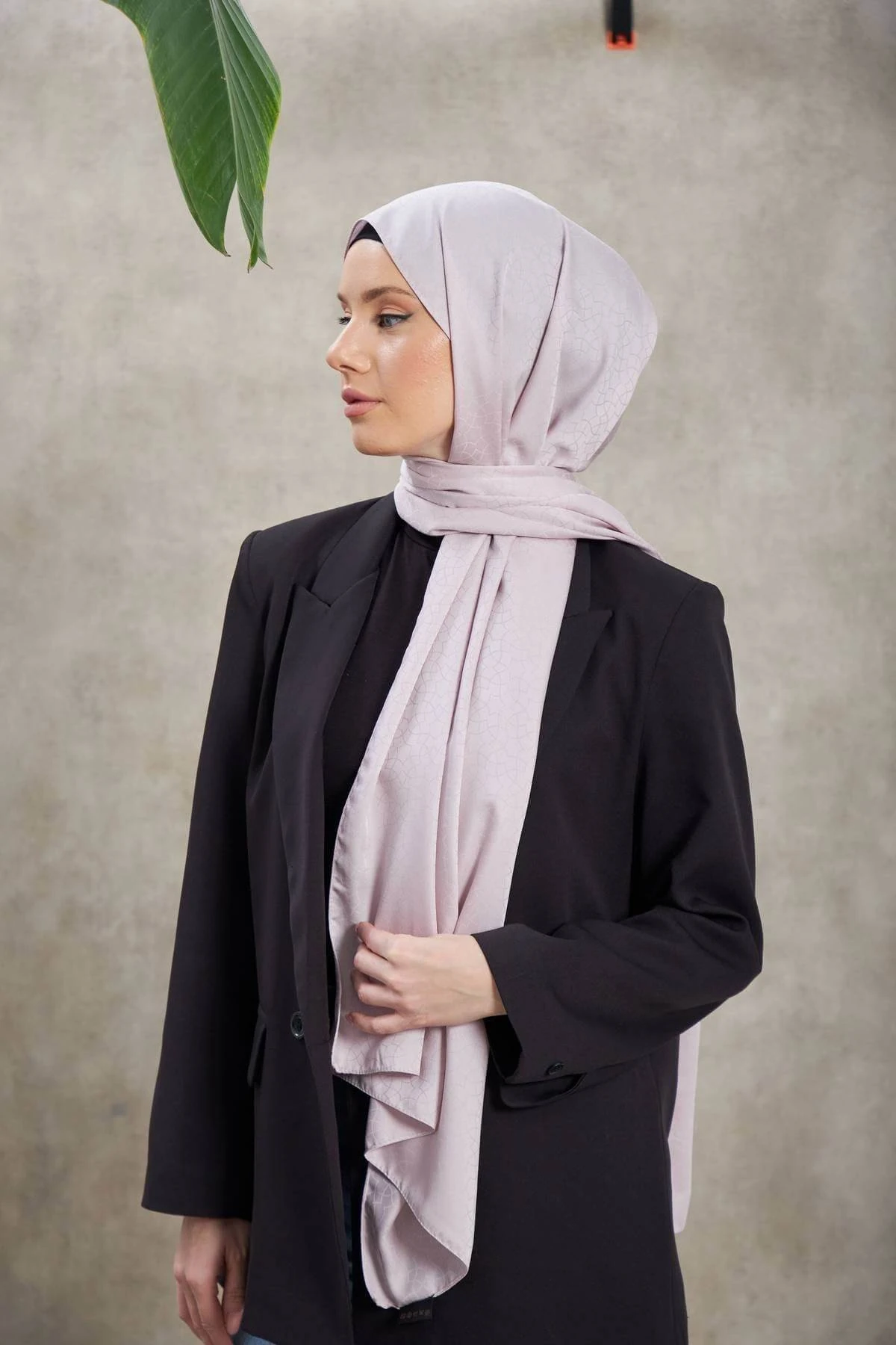 Alesa Desen İpeksi Jakar Şal Gümüş 9003-02