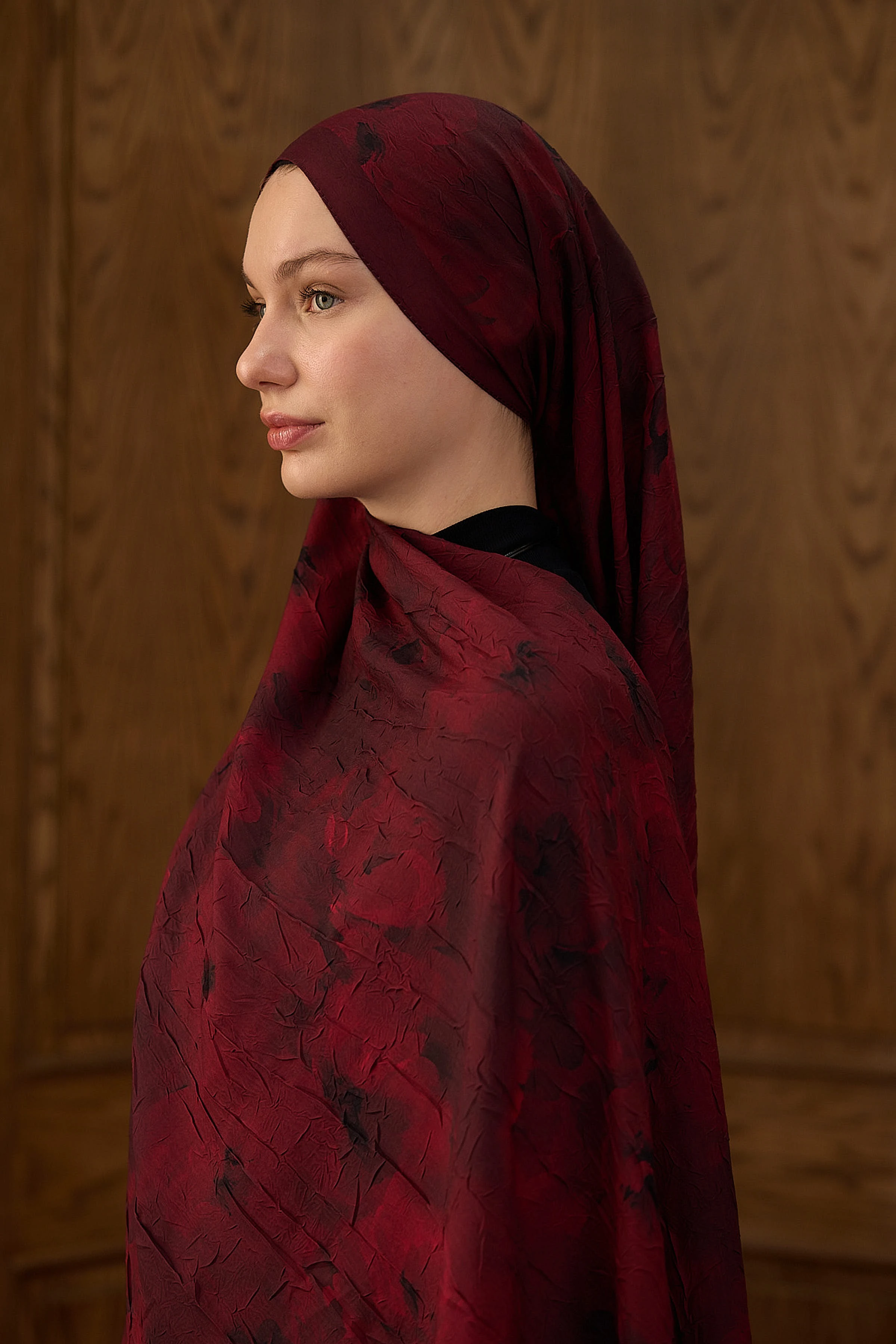 Bambu Kraş Şal 7003 - Bordo