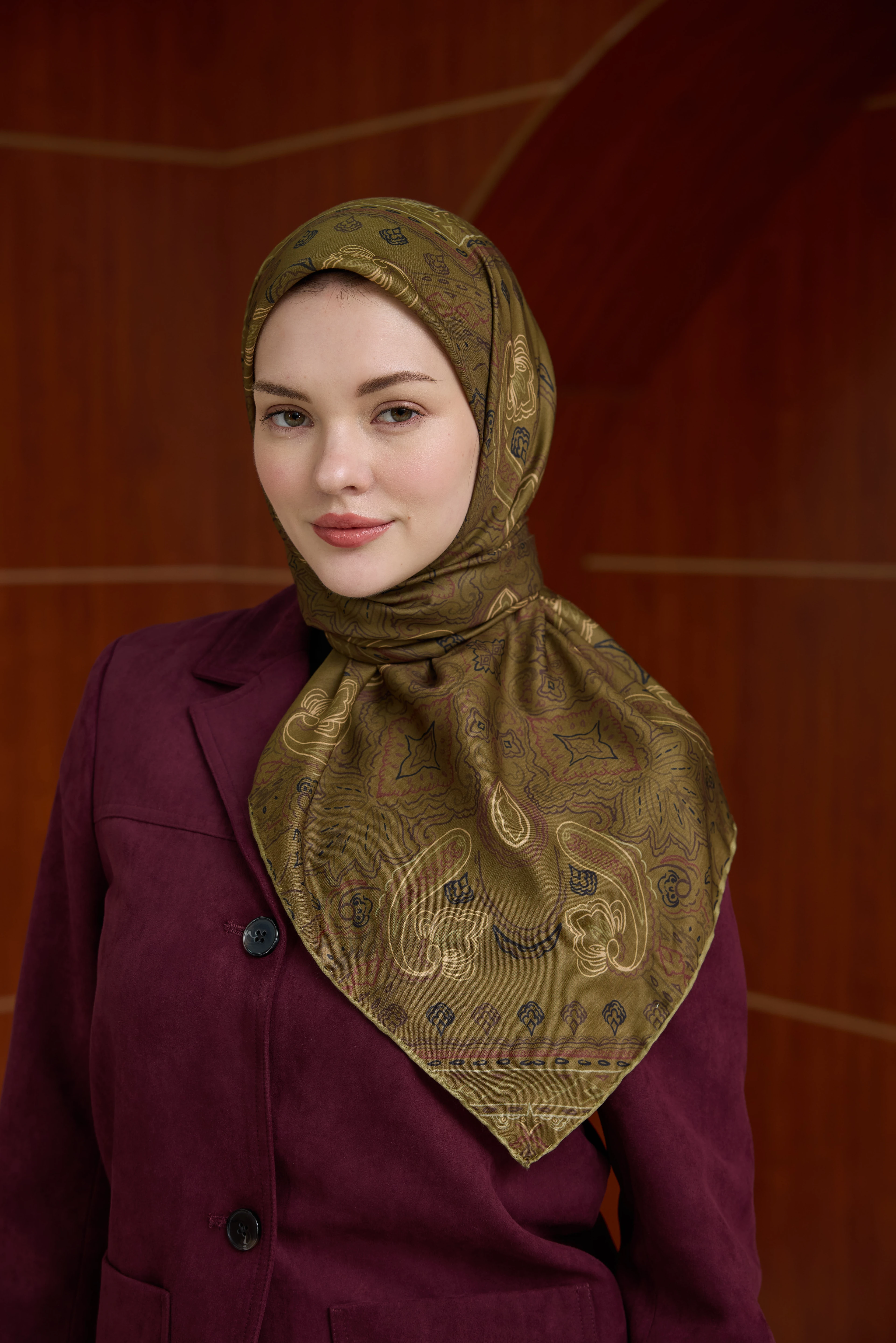 Winter Bloom Soft Eşarp 1243 - Koyu Mavi