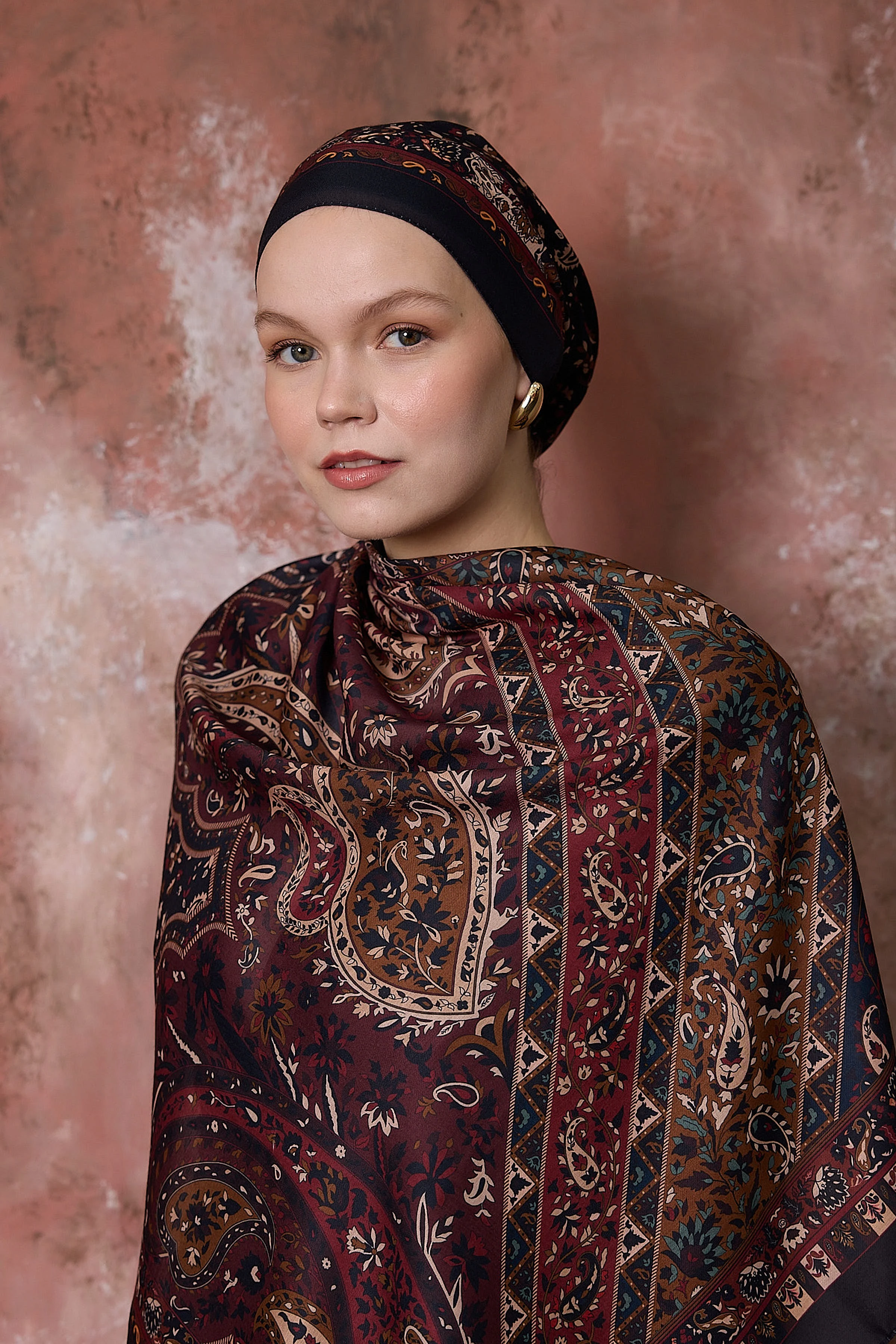 Winter Bloom Soft Şal 3070 - Siyah