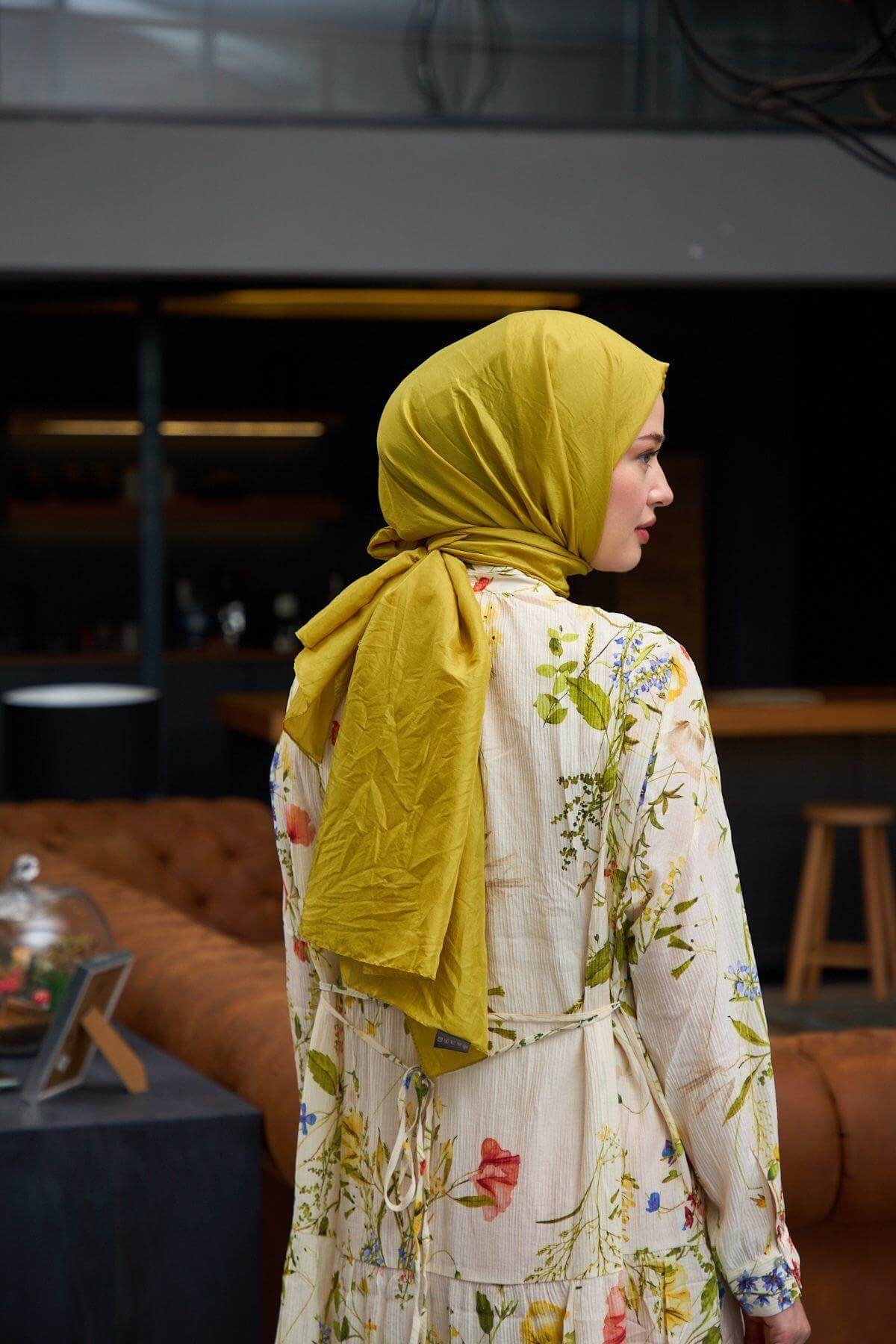 Düz Desen Vual Şal Altuni Vual İpek Şal - 9800-10