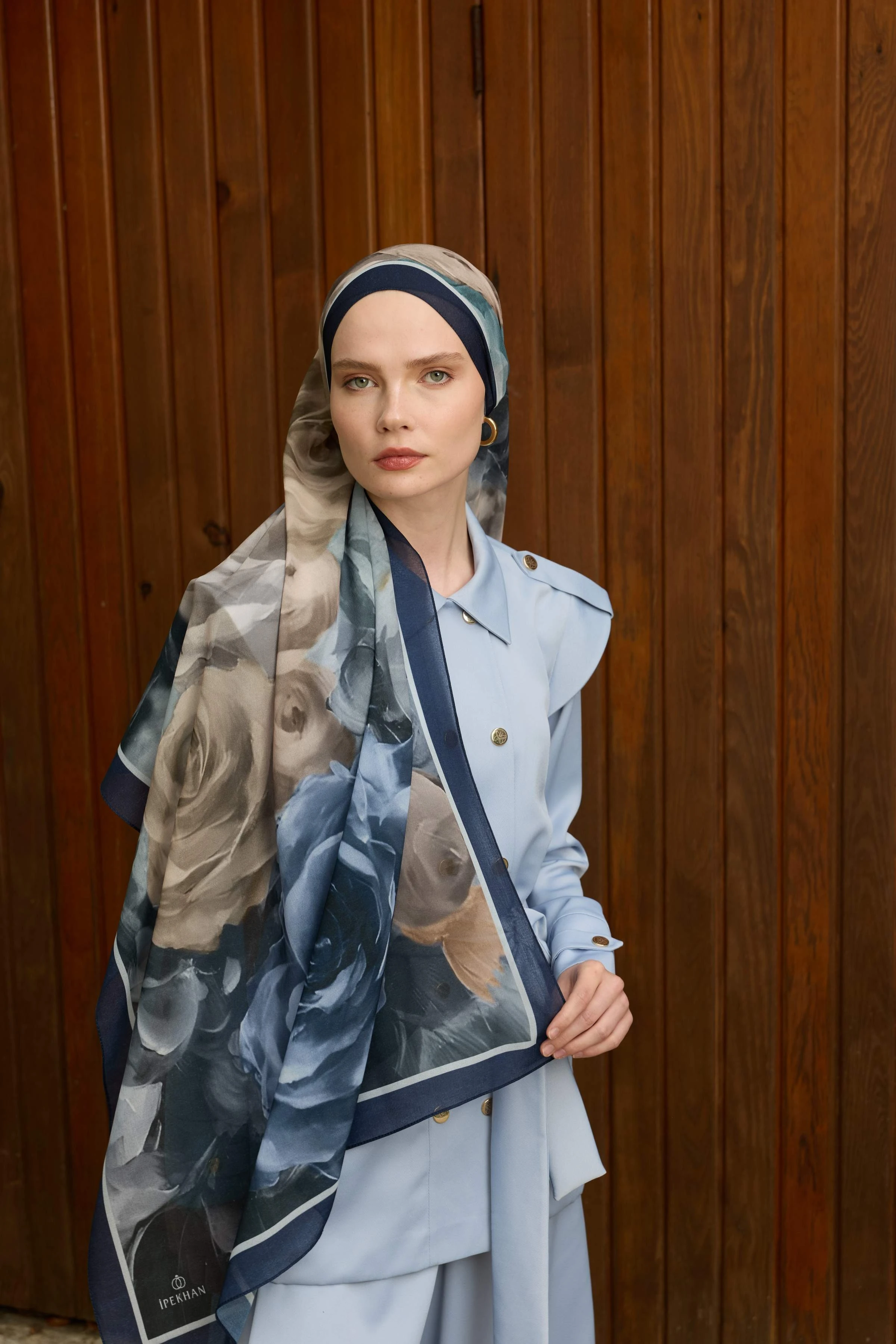 Winter Bloom Qupra Şal 30002 - Füme