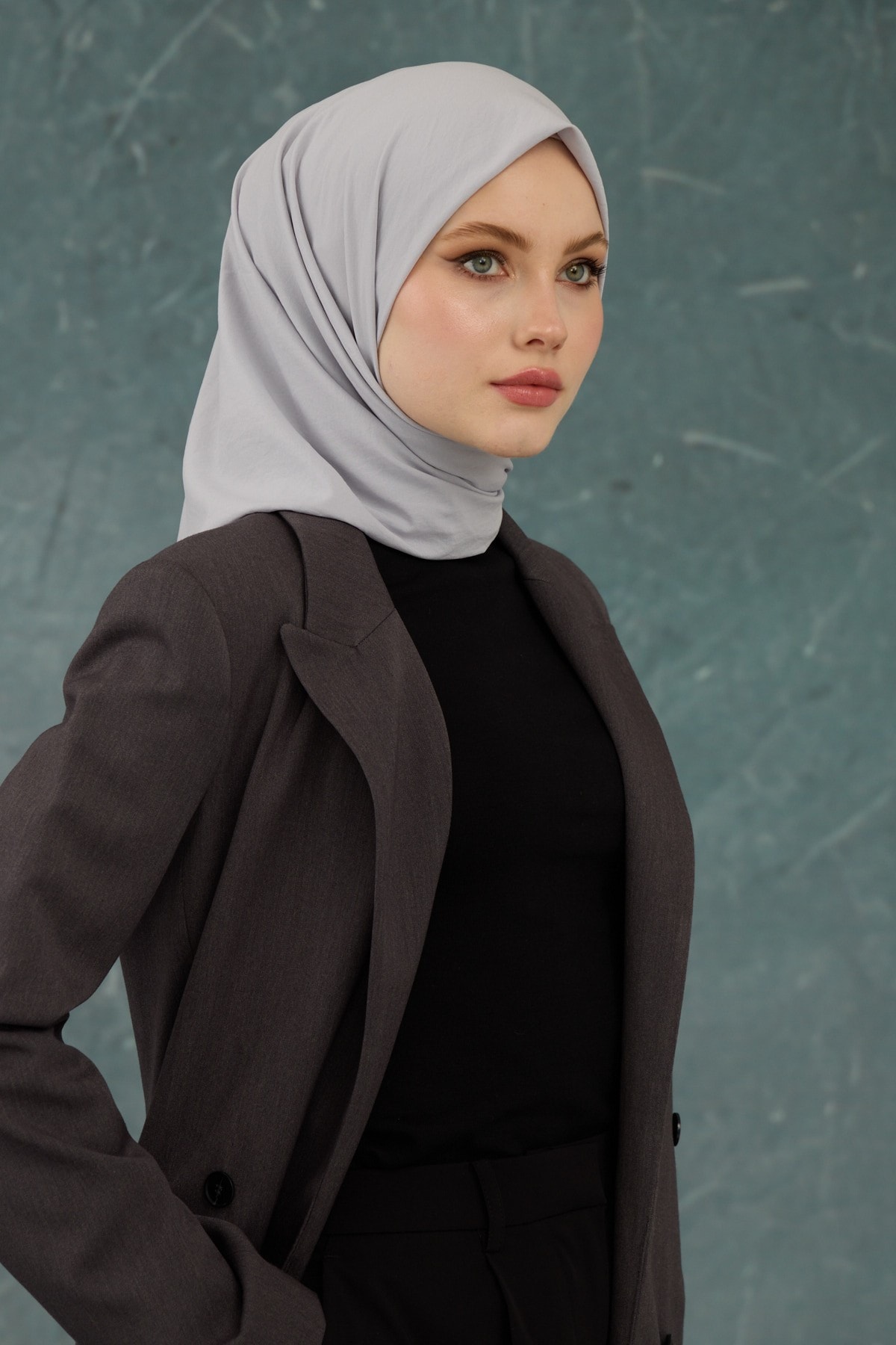 Gümüş Comfy Yok Eşarp - 10001-09