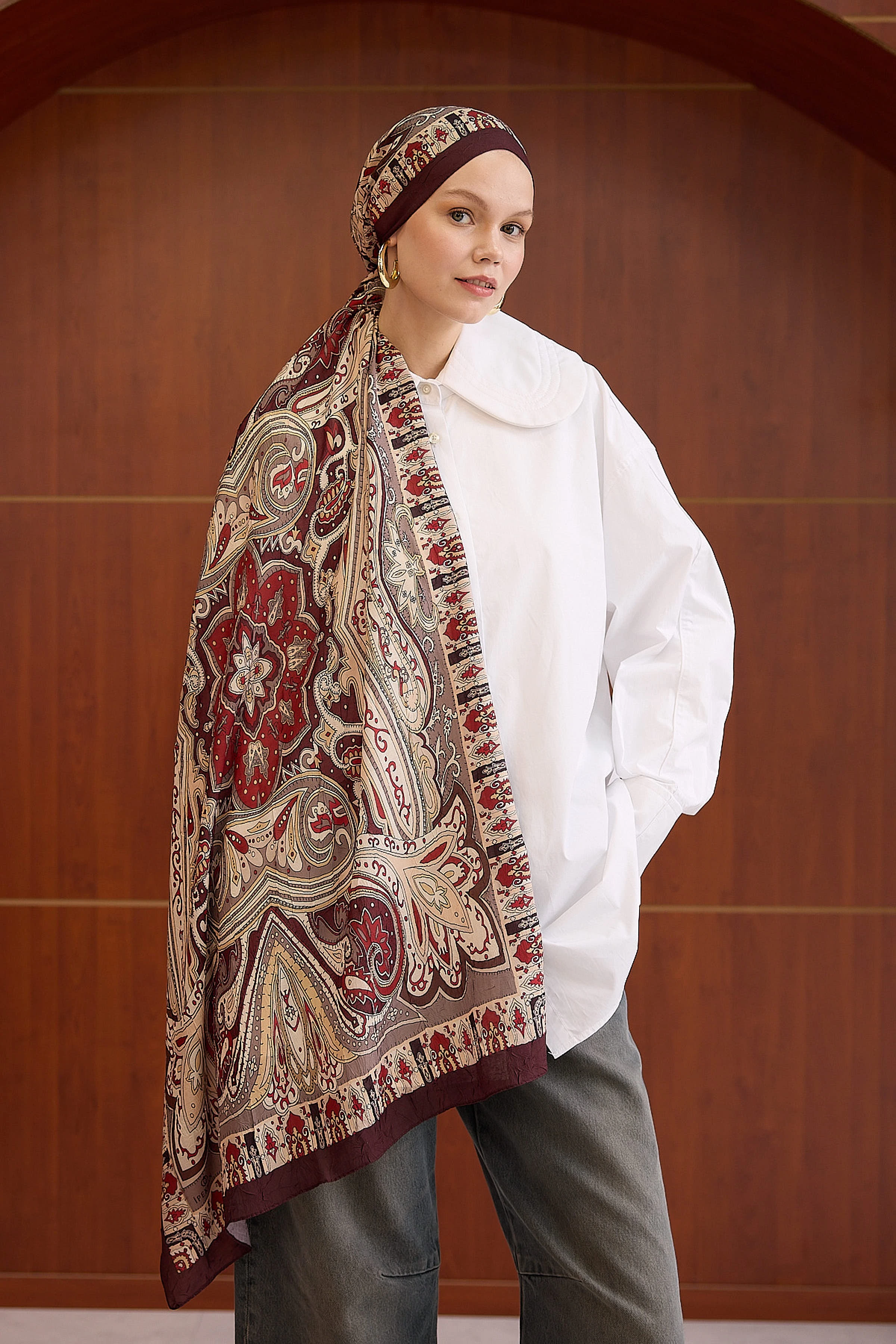 Bambu Kraş Şal 7002 - Antrasit