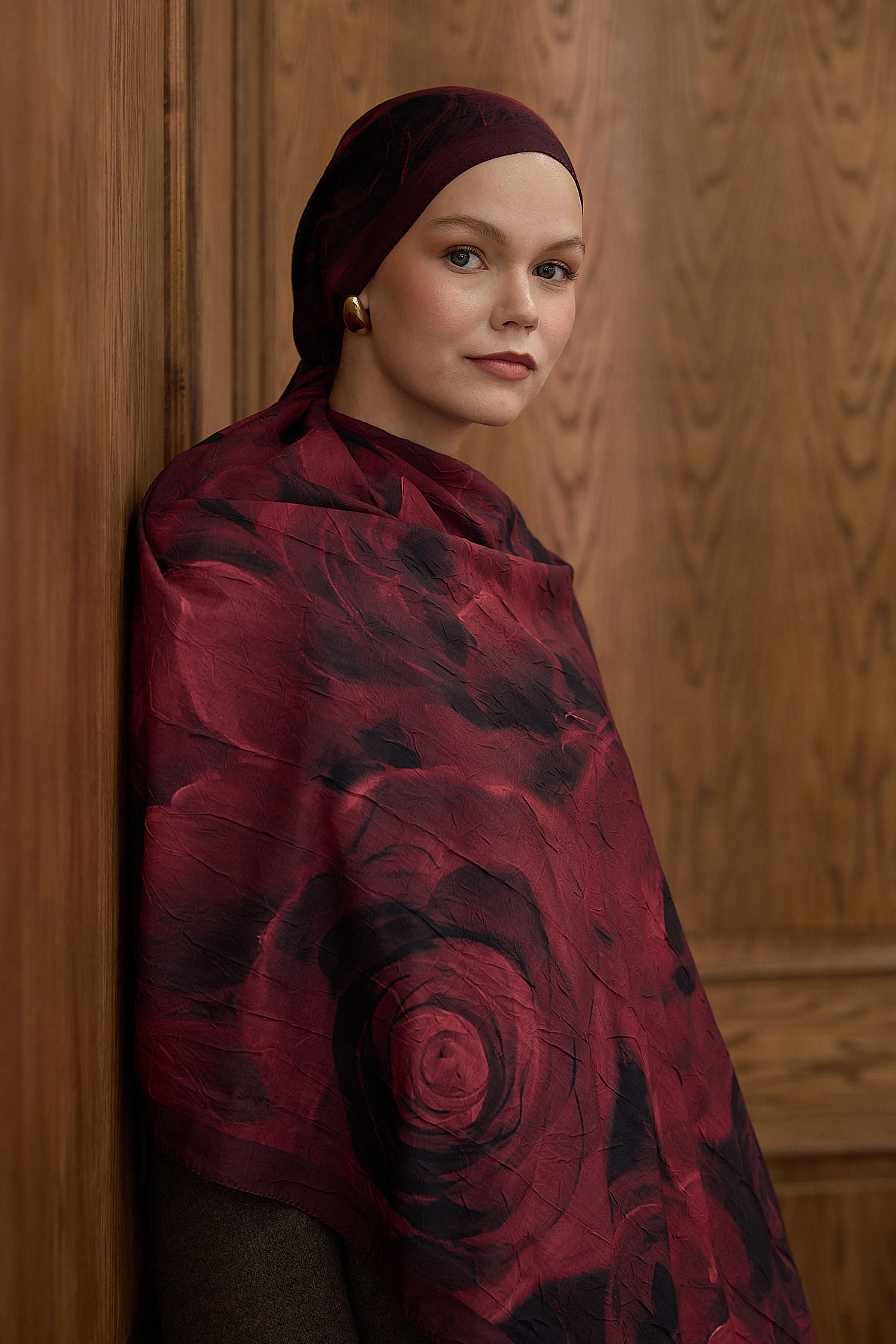 Bambu Kraş Şal 7005 - Bordo