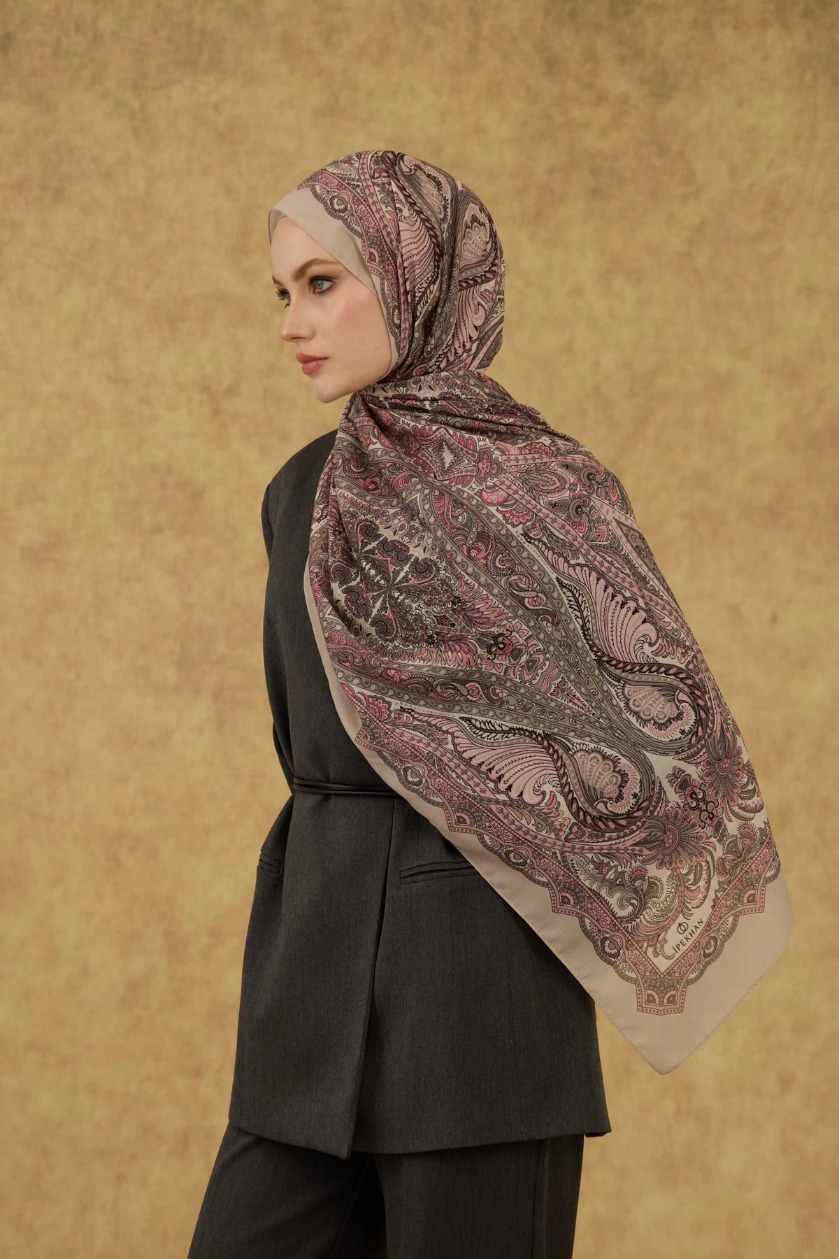 İpekhan Soft Şal Krem Pudra 3052-08