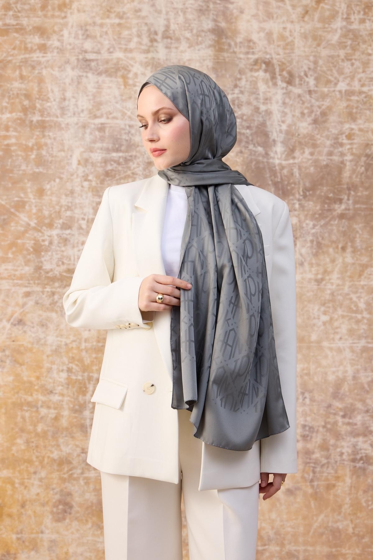 Fall Winter İpeksi Jakar Şal Yosun Yeşili 9020-21