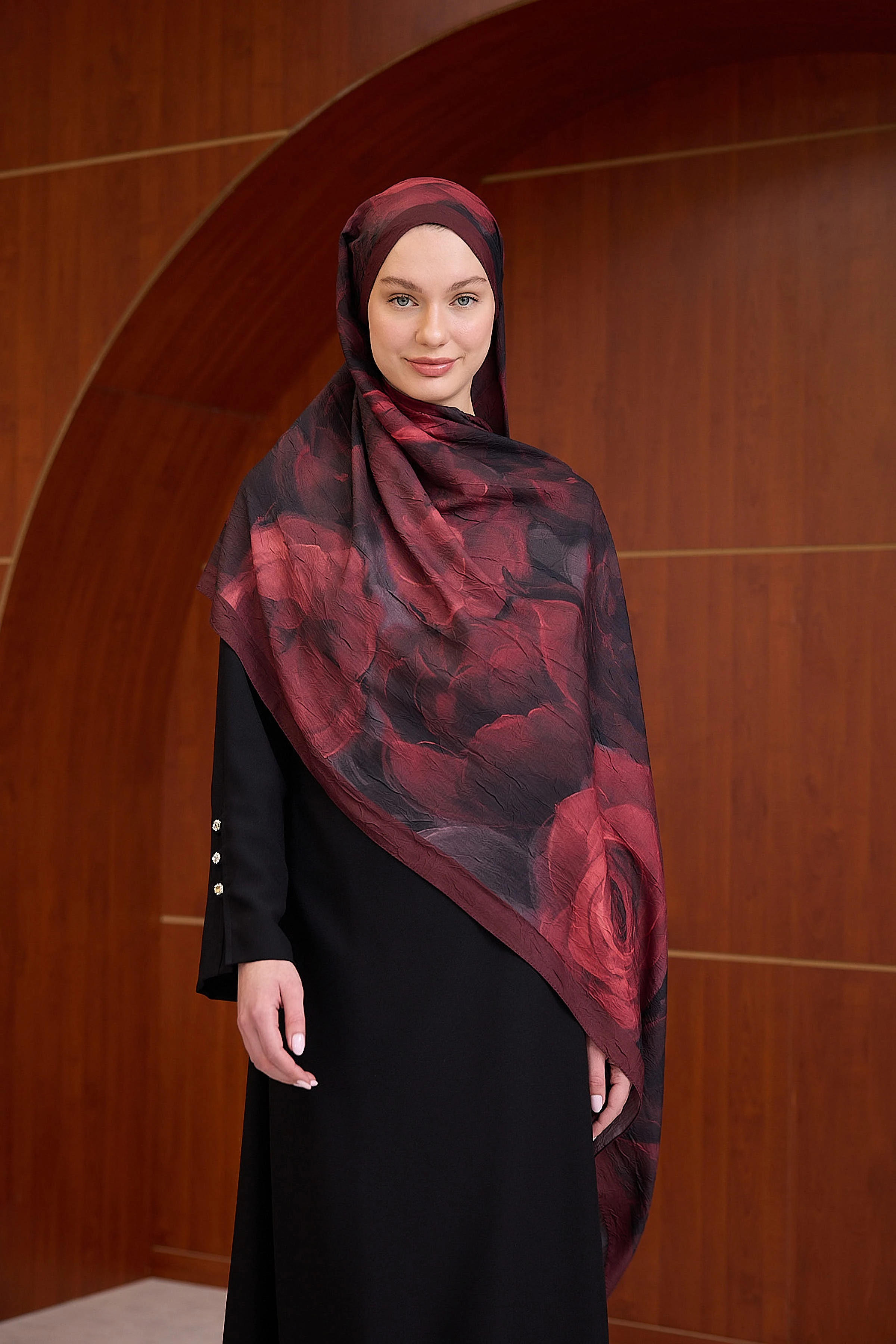 Bambu Kraş Şal 7016 - Bordo