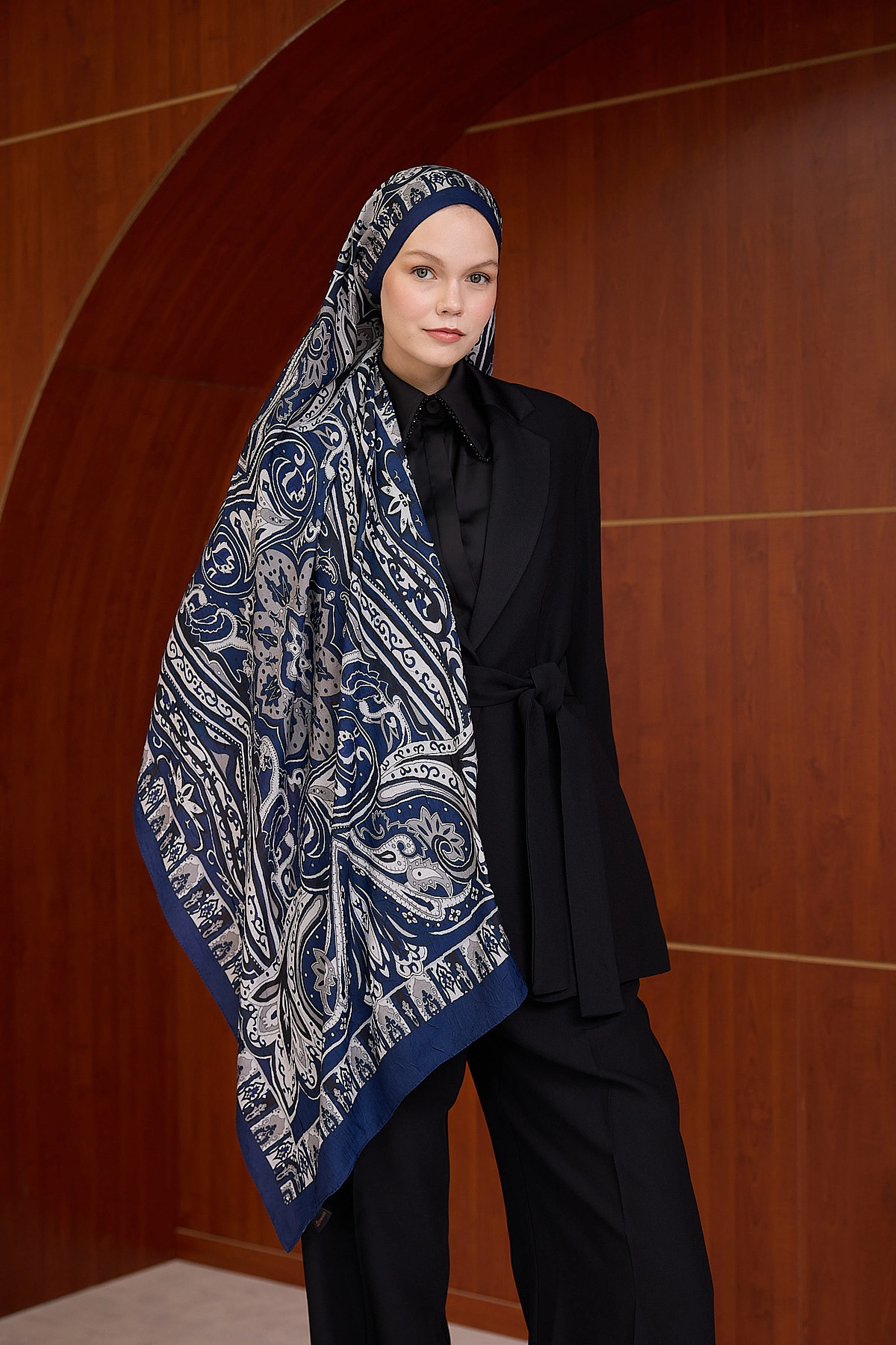 Bambu Kraş Şal 7002 - Saks