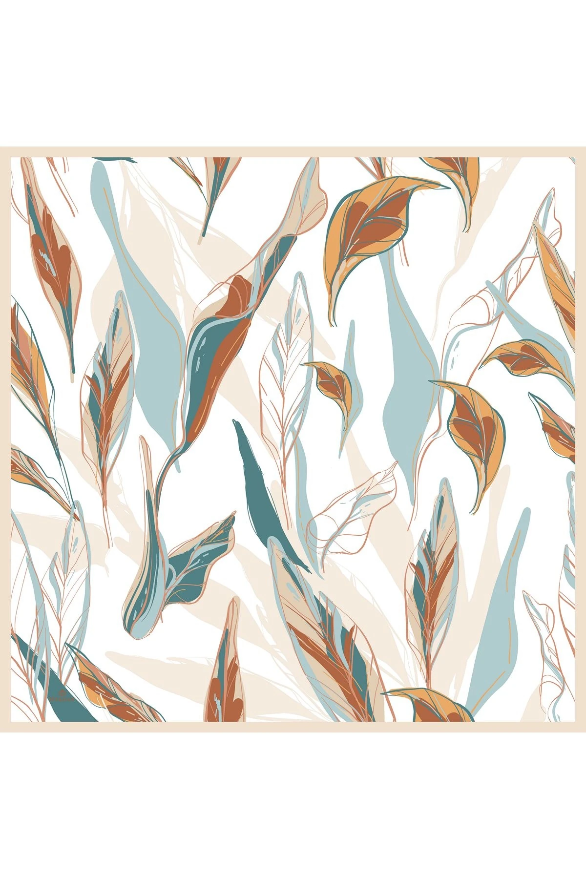 Lotus Petrol Yeşili Pamuk Viskon Eşarp