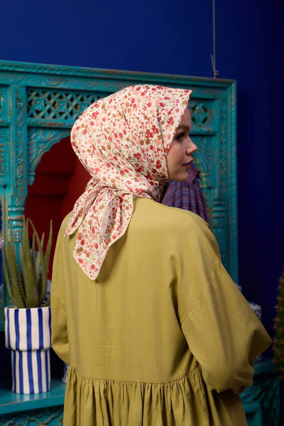 Marrakech Koleksiyon Soft Eşarp Keten Kırmızı 1193-28