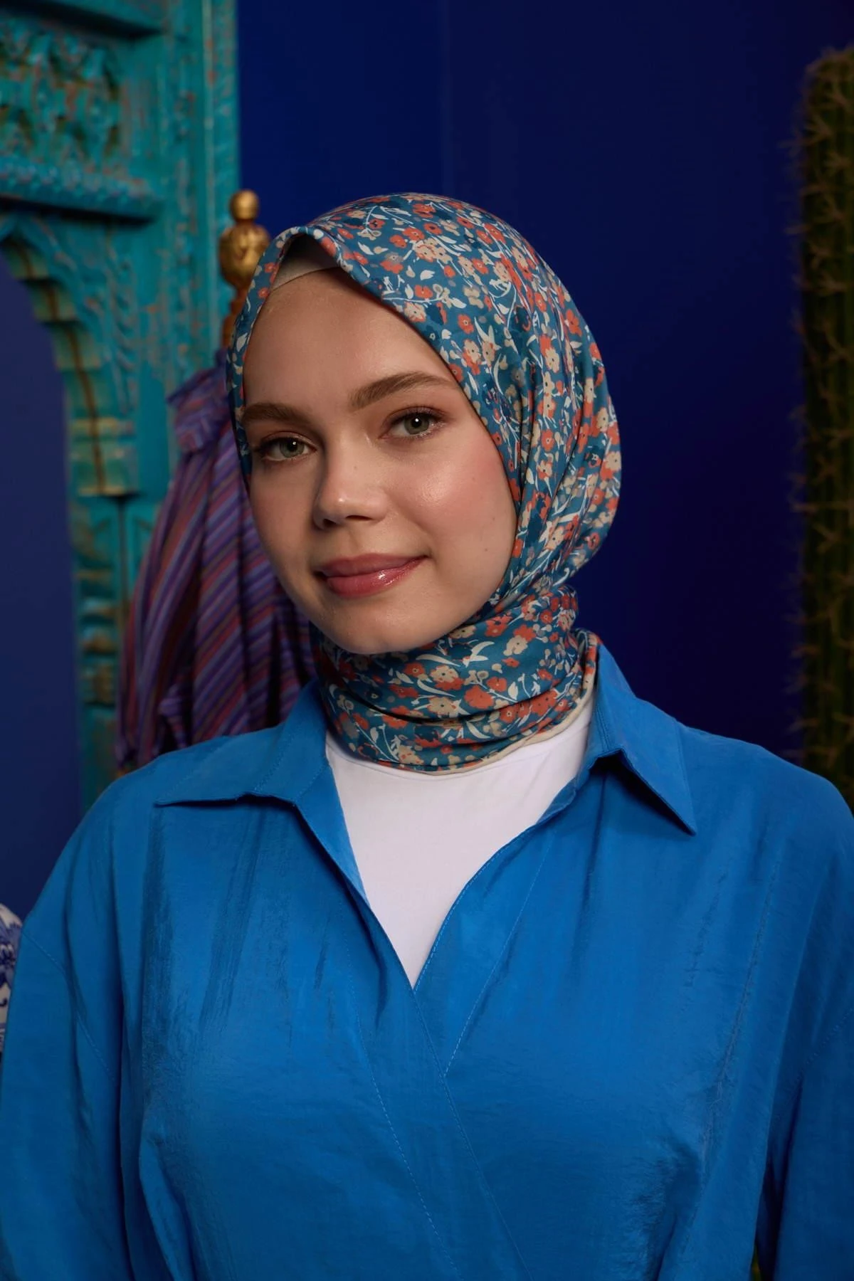 Marrakech Koleksiyon Soft Eşarp Mercan Yeşil 1193-13