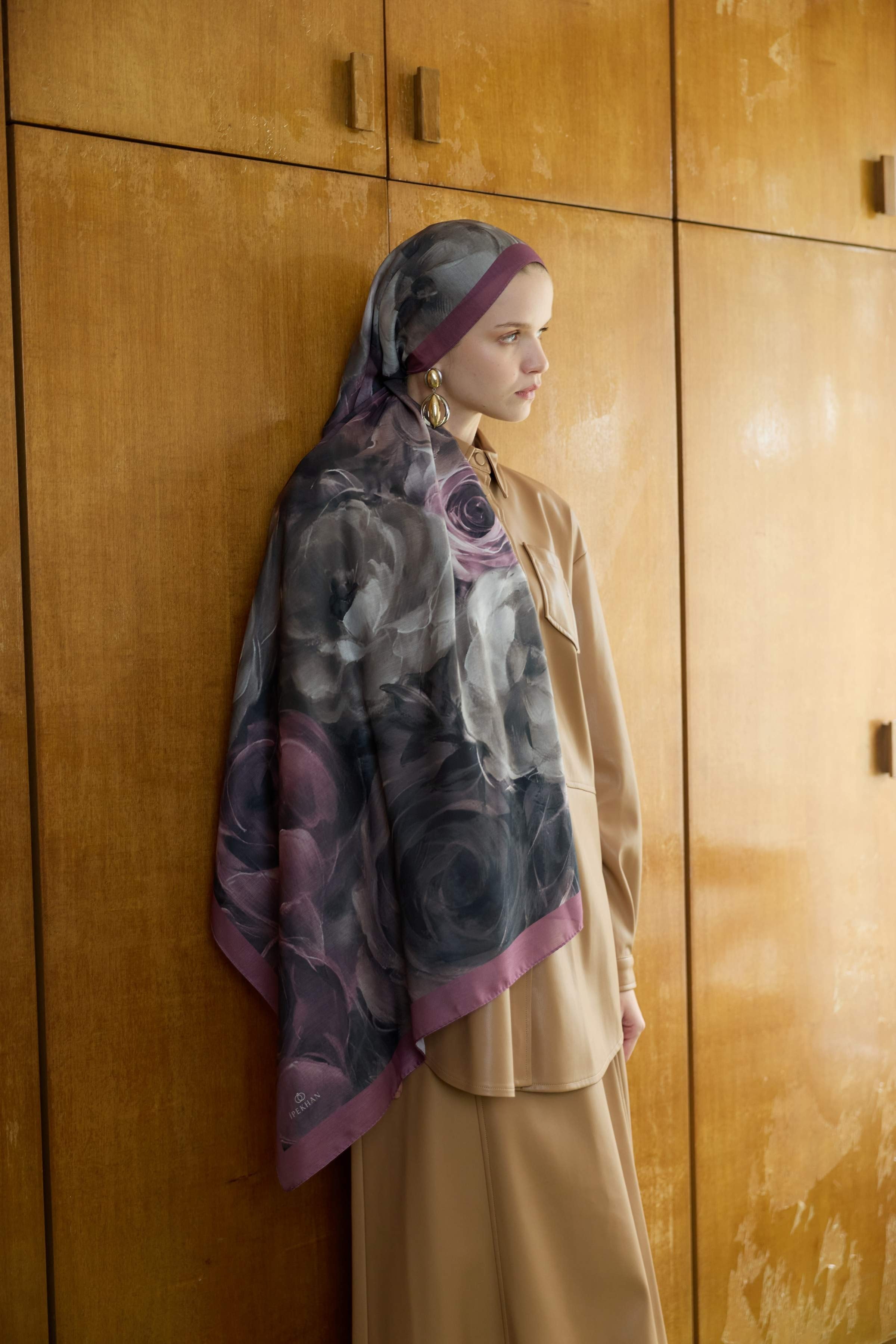 Winter Bloom Soft Şal 3068-10097 - Gül Kurusu