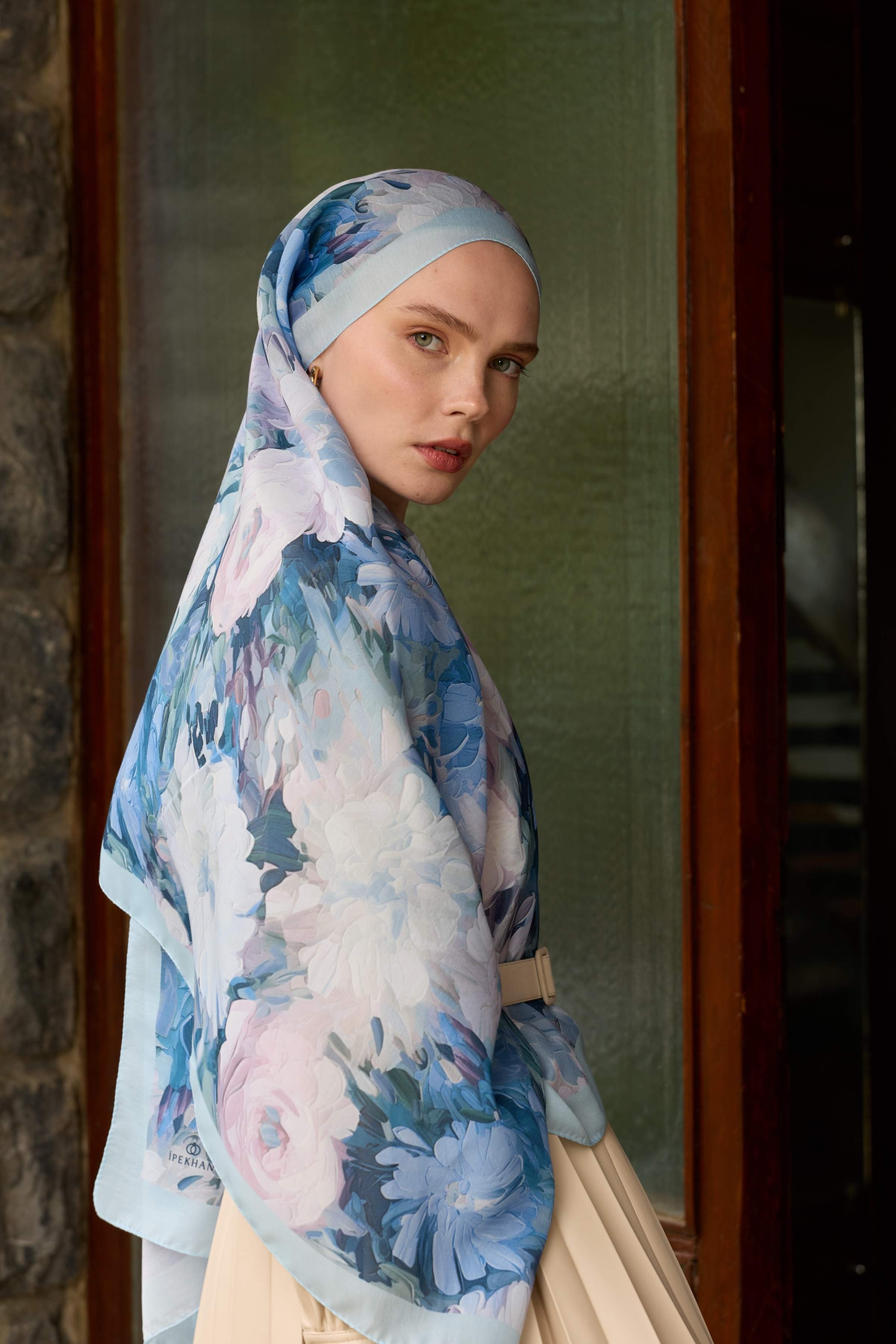 Winter Bloom Soft Şal 3069-10099 - Bebek Mavi