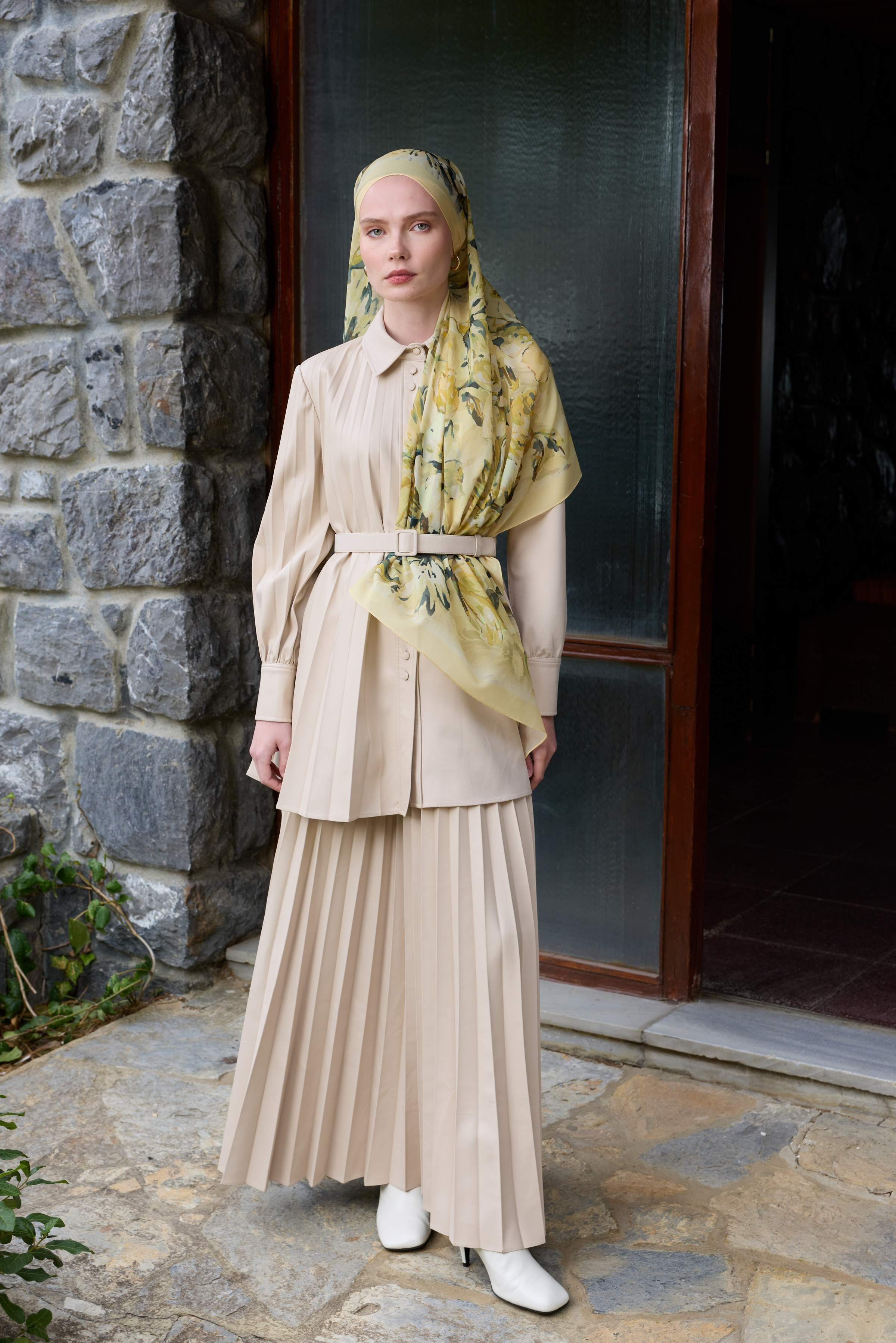 Winter Bloom Qupra Şal 30001 - Sarı