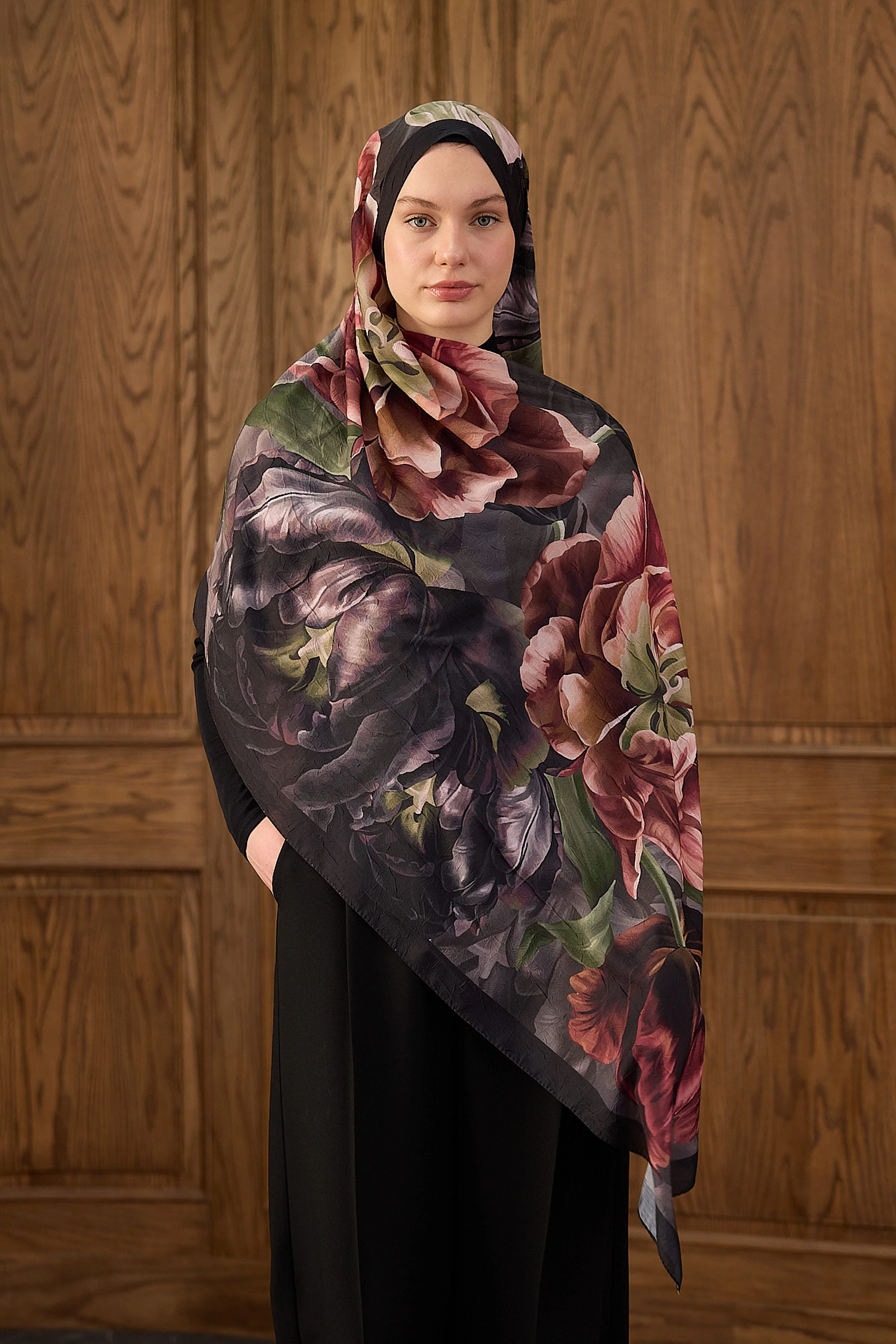 Bambu Kraş Şal 7009 - Acı Kahve