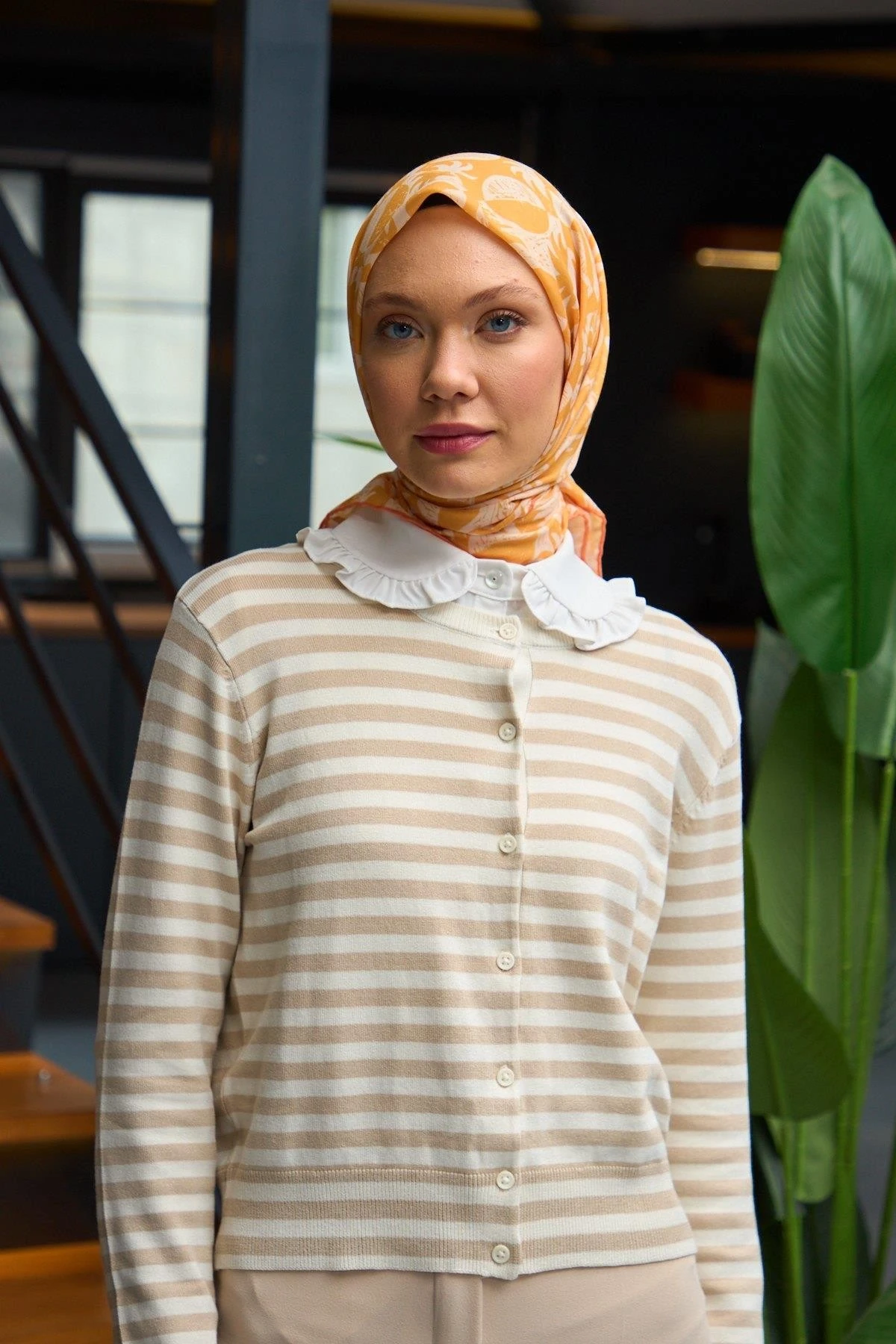 Harmony Collection Soft Eşarp Gold Krem 1182-04